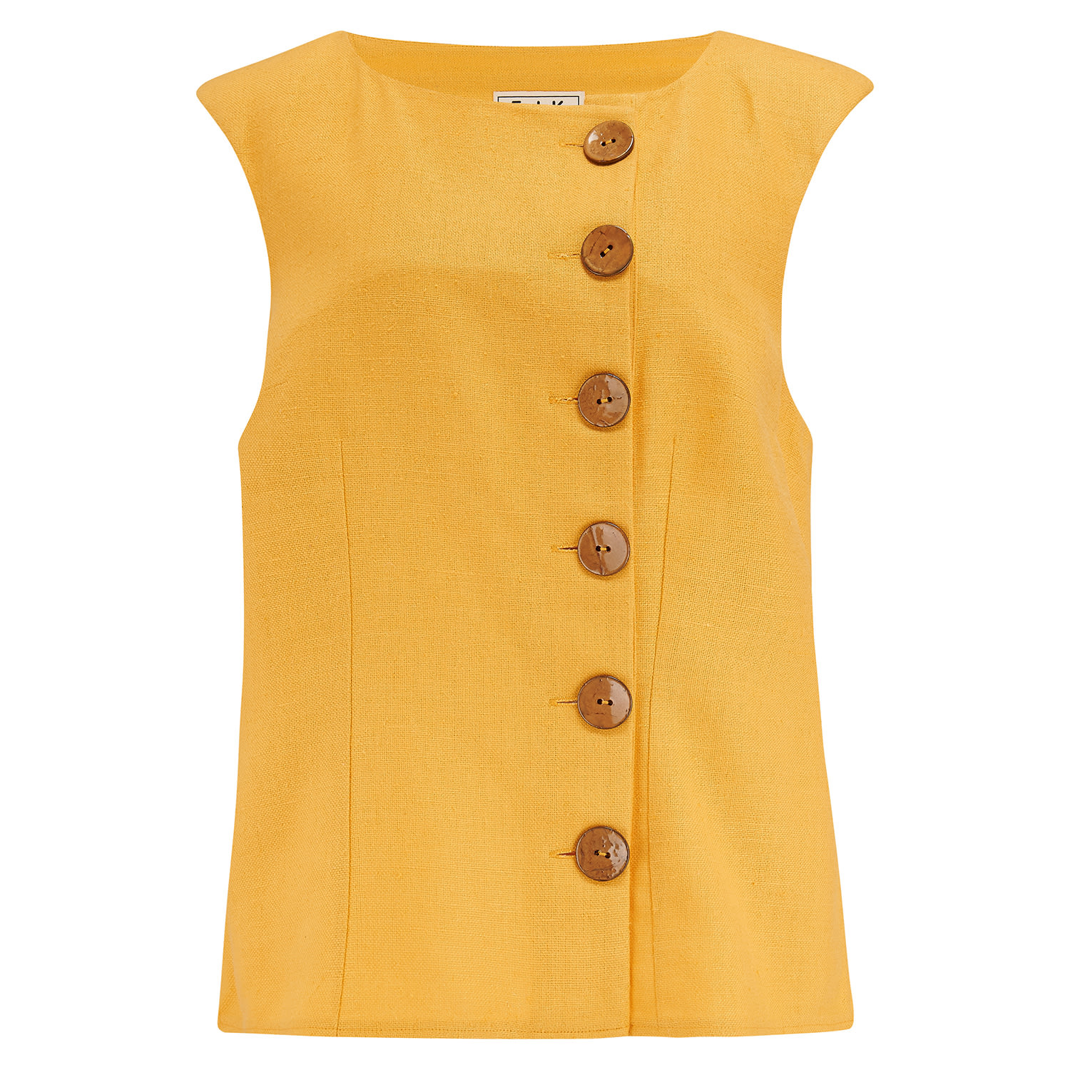 F.J.K BY FARAH KADHIMI WOMEN'S YELLOW / ORANGE SELMA- THE YELLOW TOP