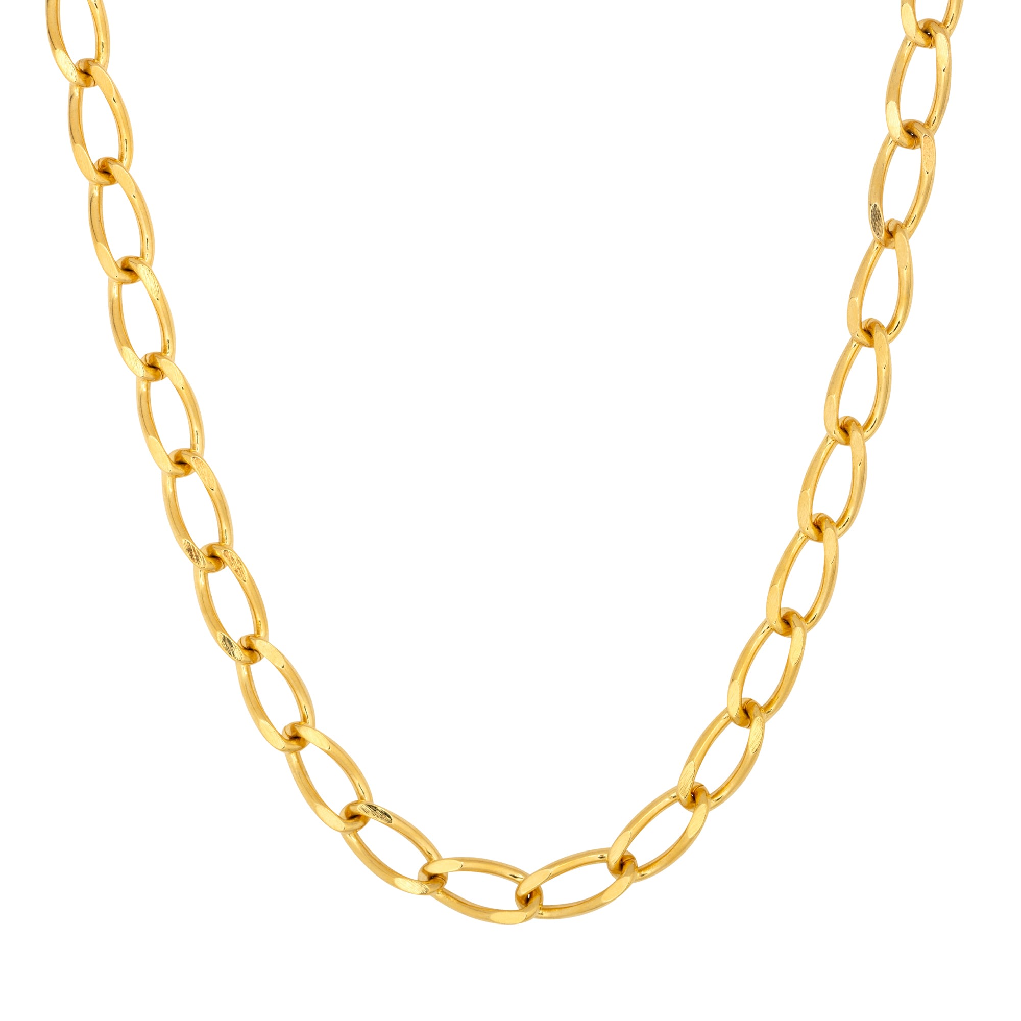 Gold Trip Women's Gold Vintage Large Link Necklace In Gold