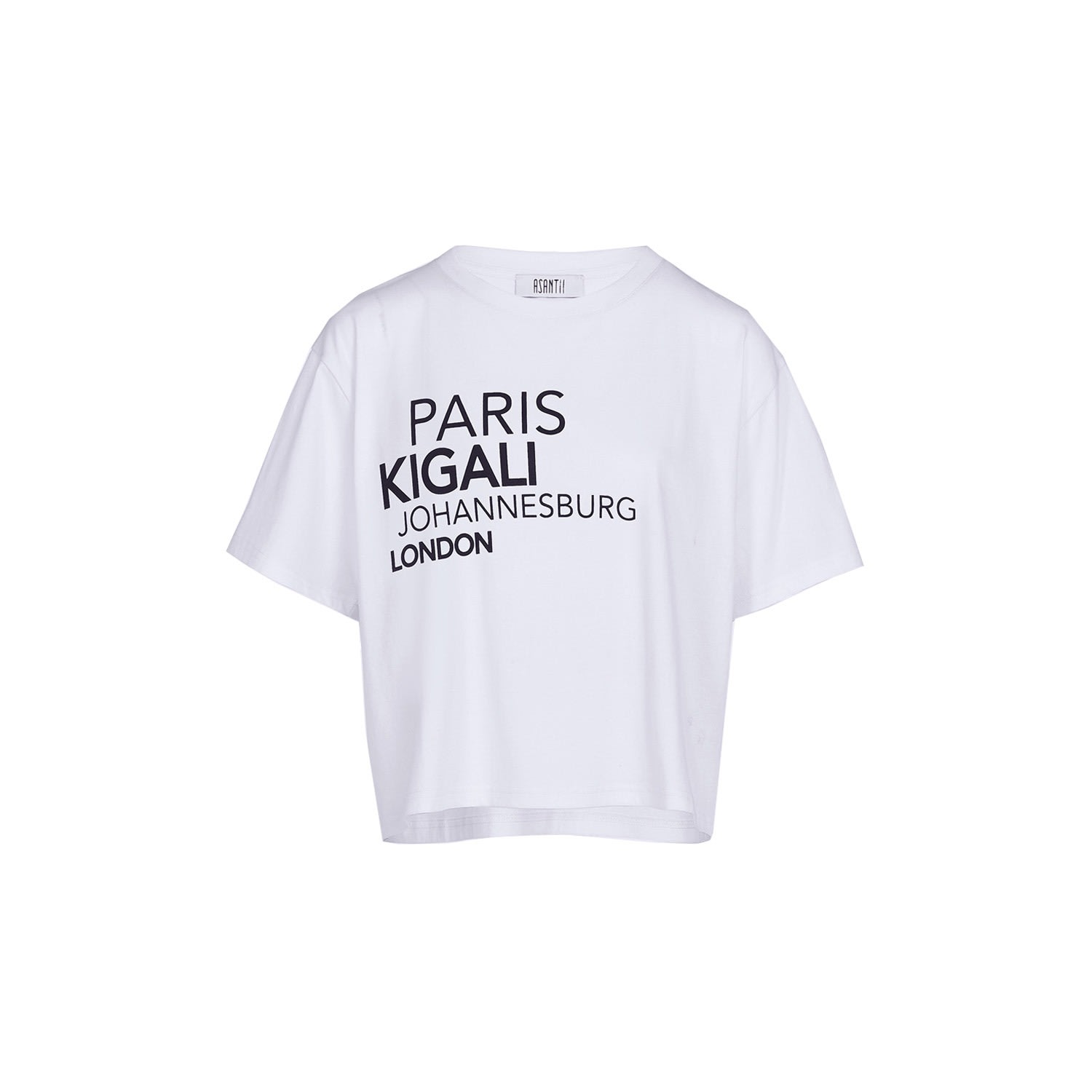 Women’s White Polepole Paris/Kigali/Joburg/London Boxy T-Shirt Extra Large Asantii