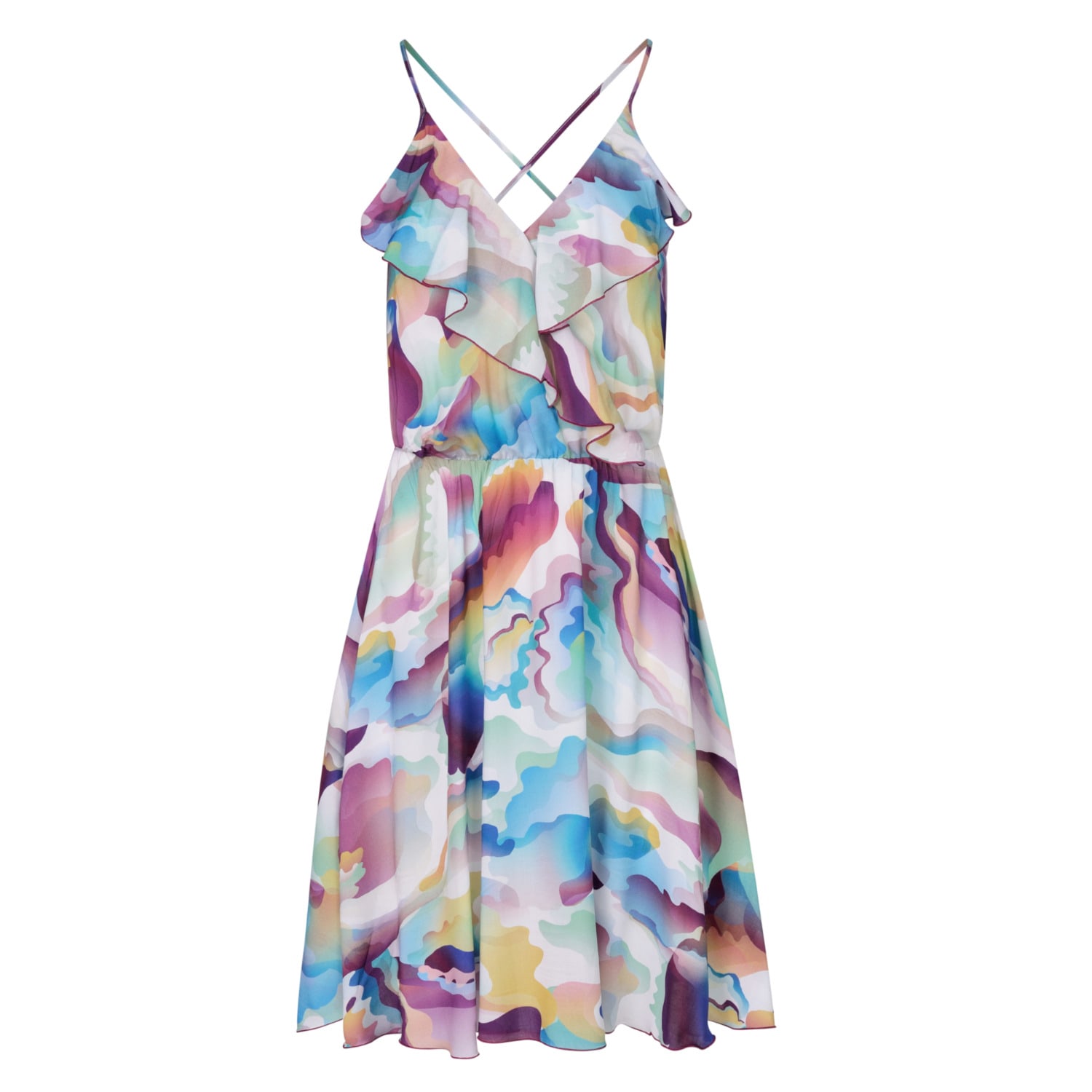 Oh!zuza Night&day Women's Green / Blue Mamma Mia! Dress - Ecovero In Green/blue