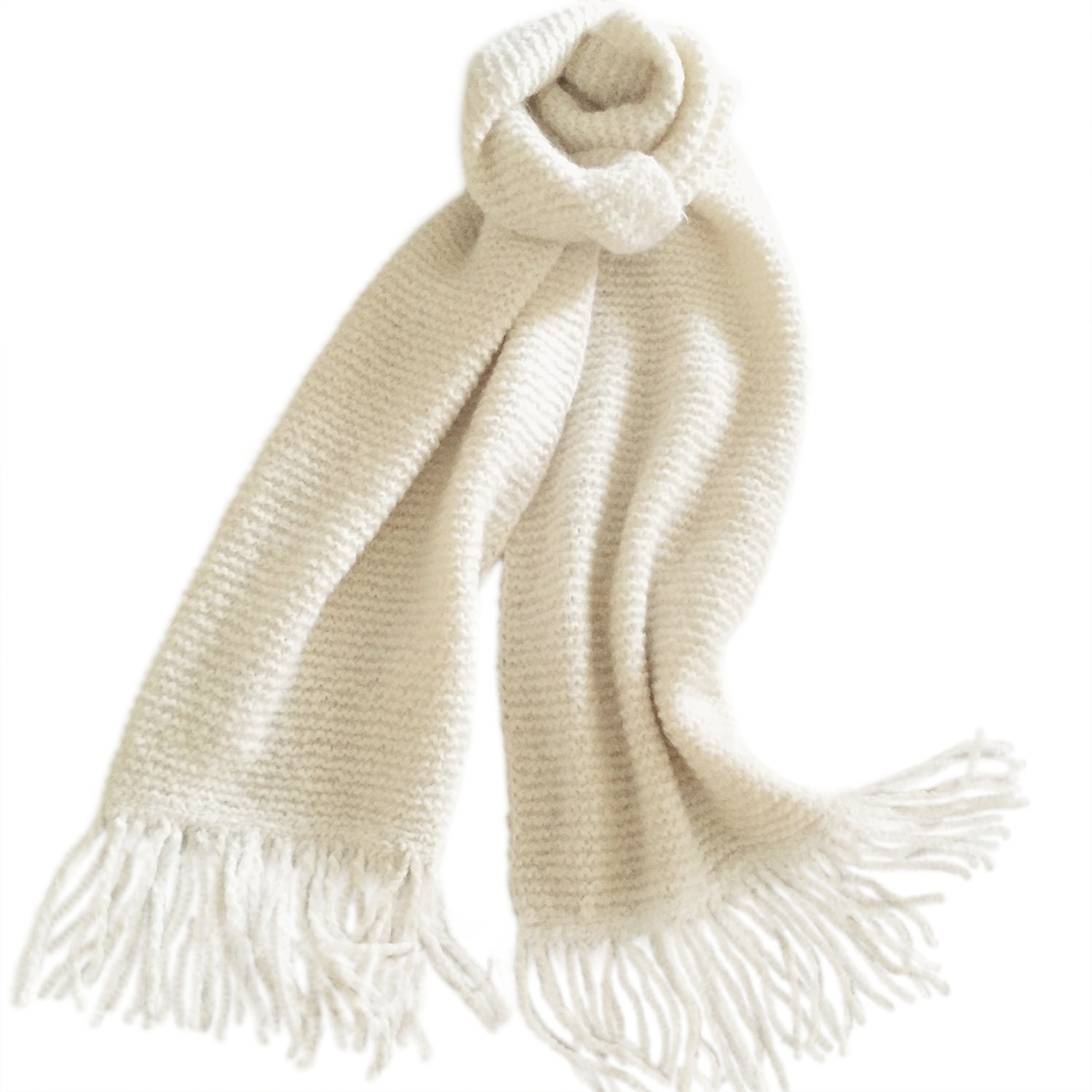 Women’s St Moritz Igloo Hand-Knitted Cashmere Shawl In White Grace Cashmere Zurich