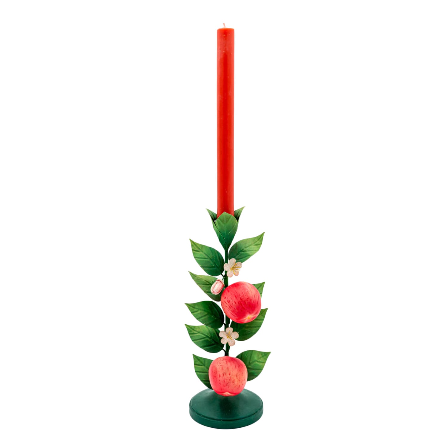 Inner Child Green / Red Apple Fruit Fall Candle Holder