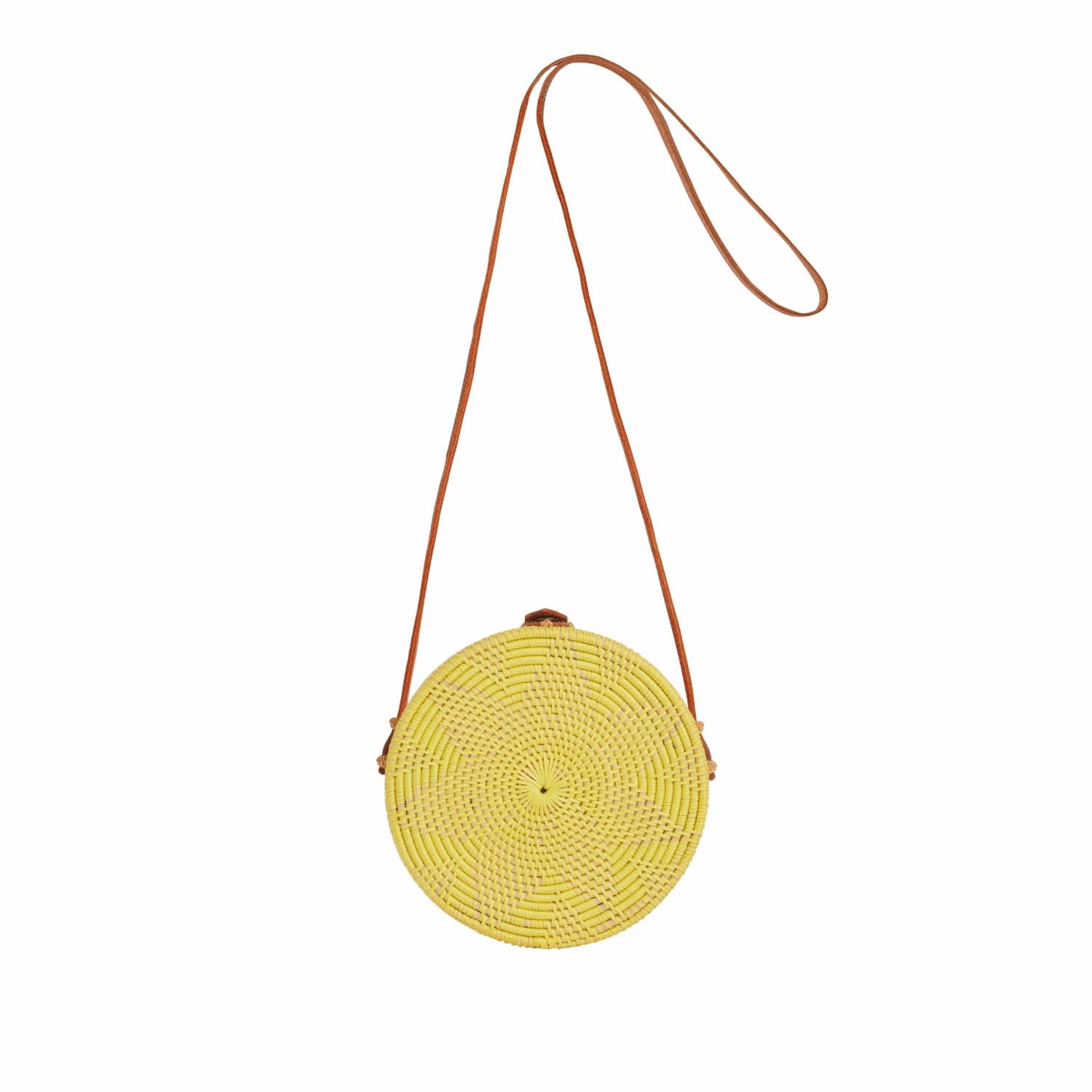 yellow round bag