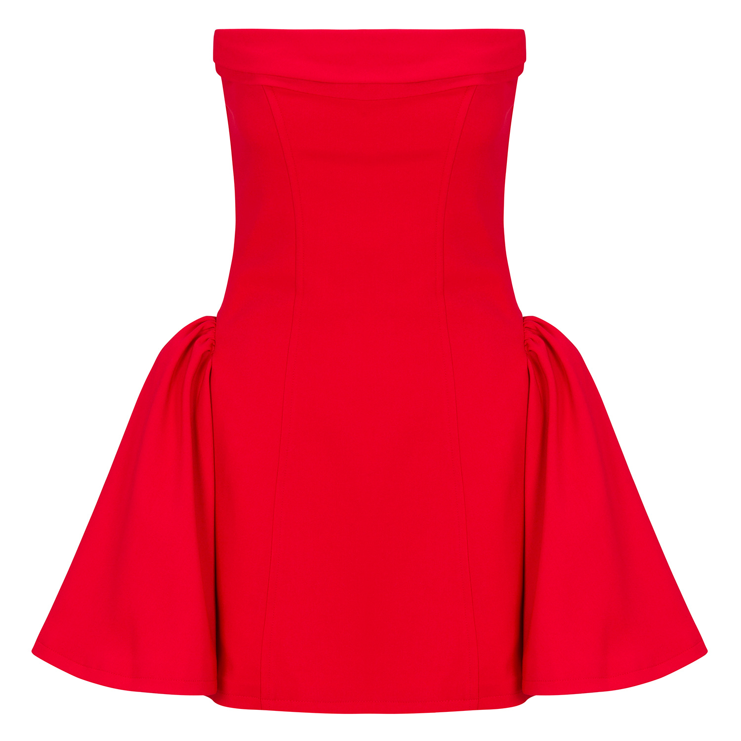 Women's Red Marilyn Dress - Crimson | Large | Delfi Collective