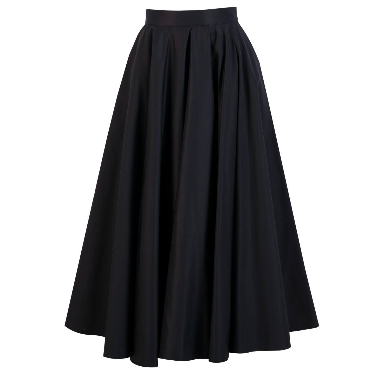 Ma Mulier Women's Black Midi Fluffy Skirt In Black