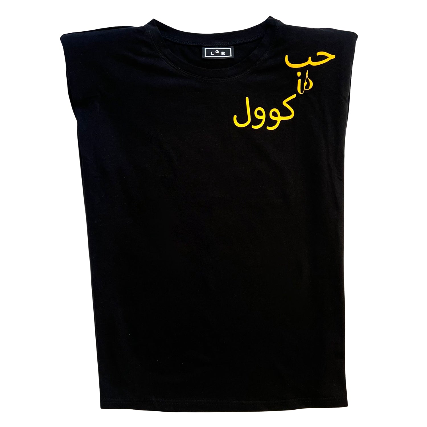 L2r The Label Women's Love Is Cool Muscle Tee - Black In Black