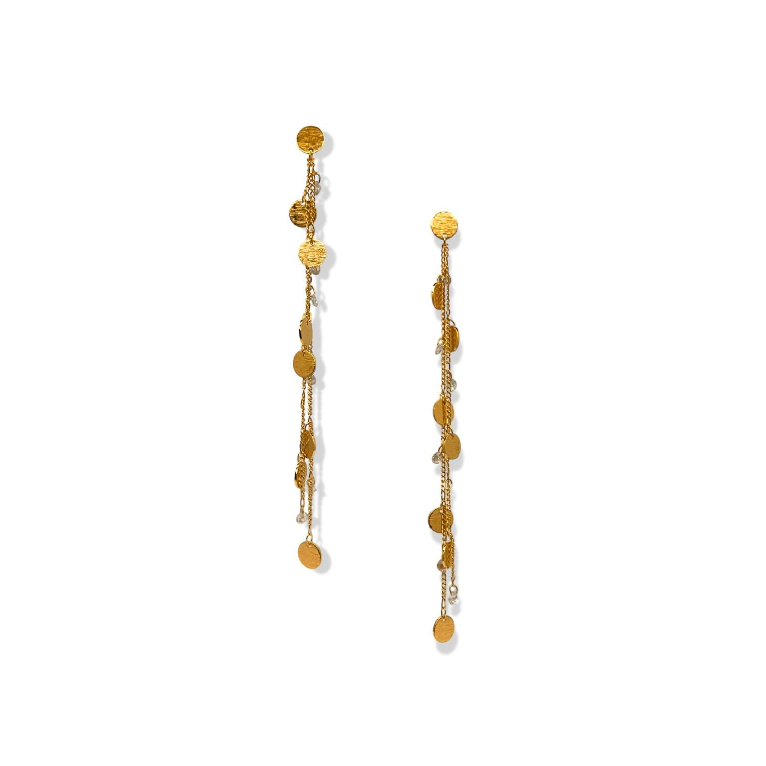 Jaredjamin Women's Gold Babylonica Dangle Post Earrings