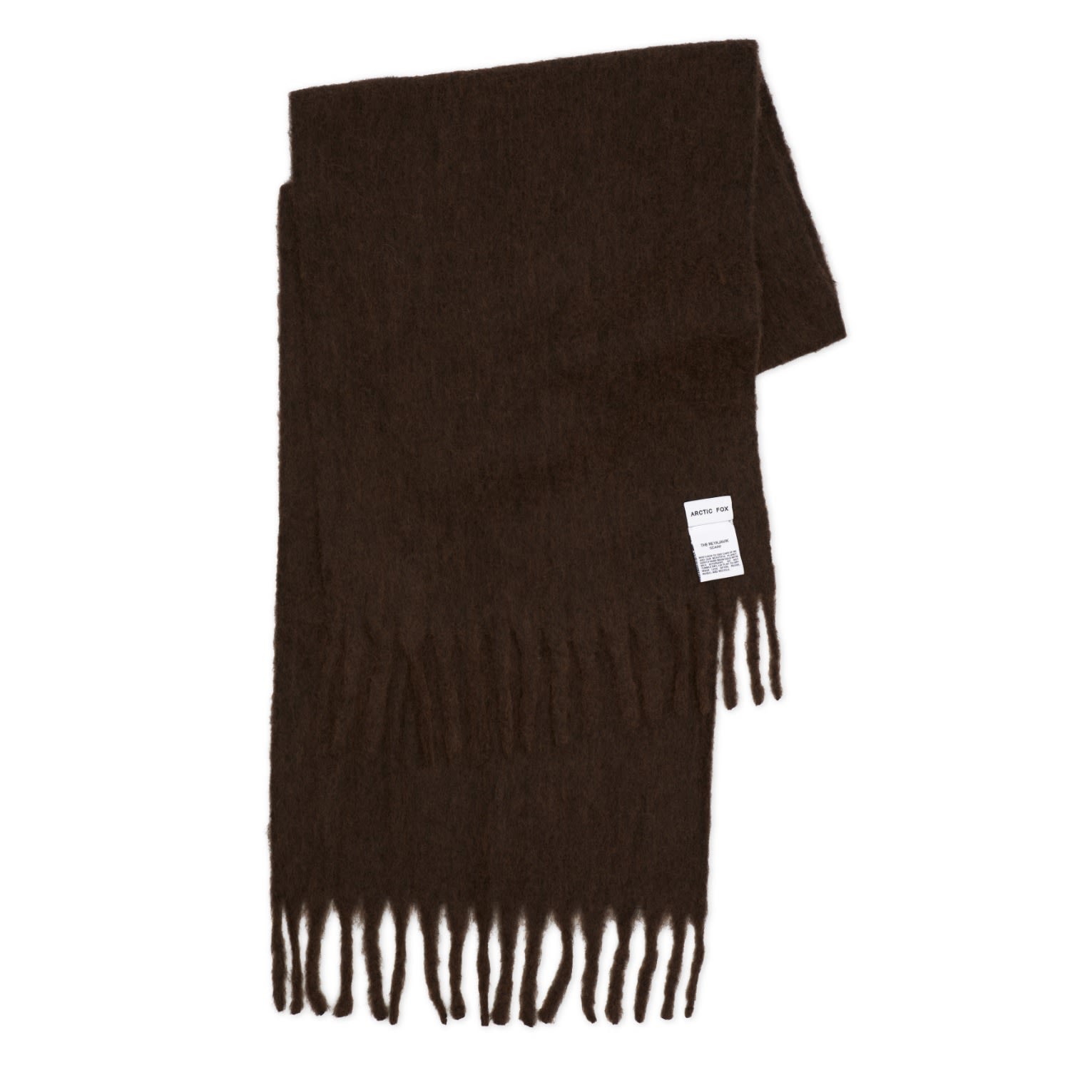Arctic Fox & Co. Women's Brown The Reykjavik Scarf With Wool - Dark Chocolate In Brown