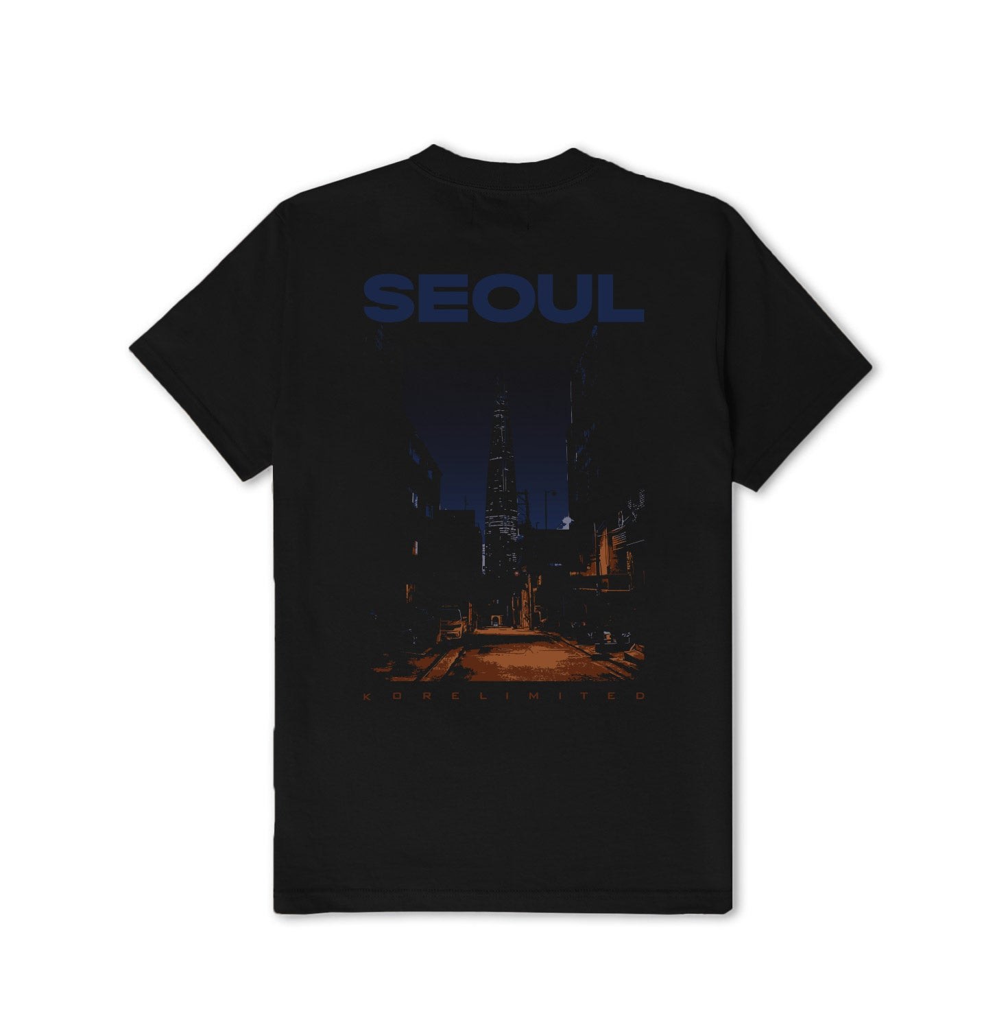 Korelimited Men's Seoul City Tee In Black In Black