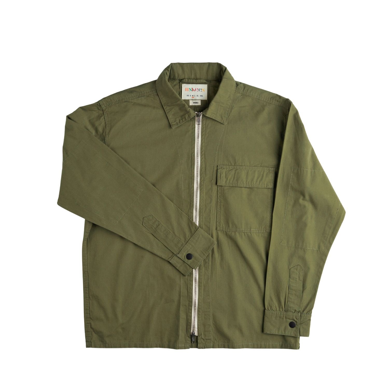 6002 Lightweight Zip-Front Jacket - Olive by Uskees