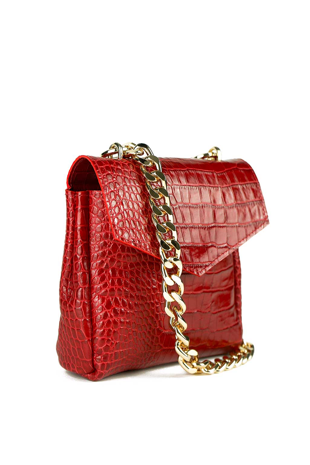 Ruby Red Patent Leather Tote Bag