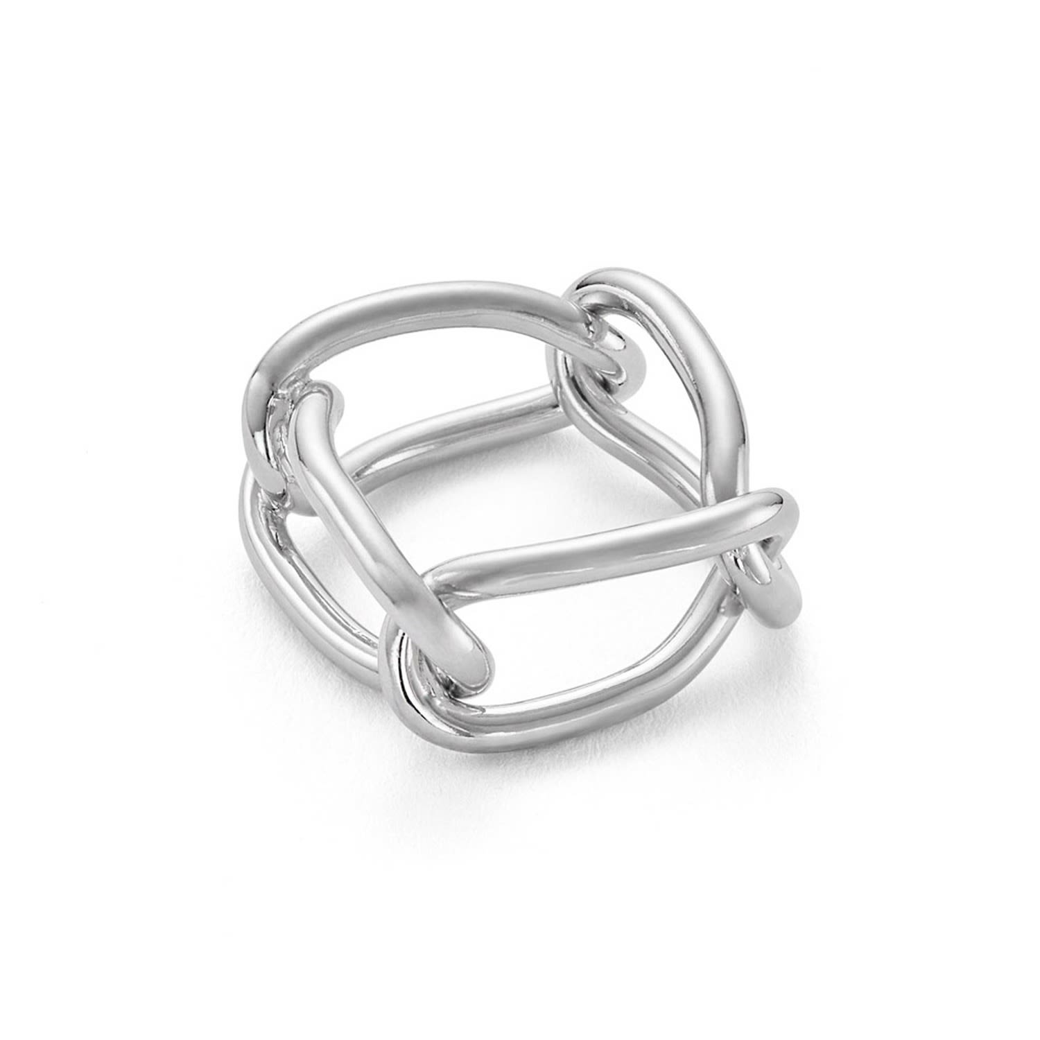 Cote Cache Women's Chain Link Ring In Silver In Silver