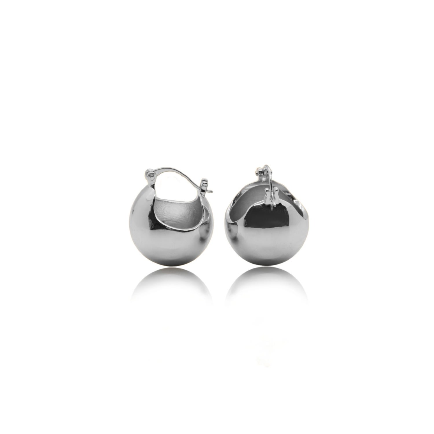 Women’s Maeve Dome Earrings -Silver Viea