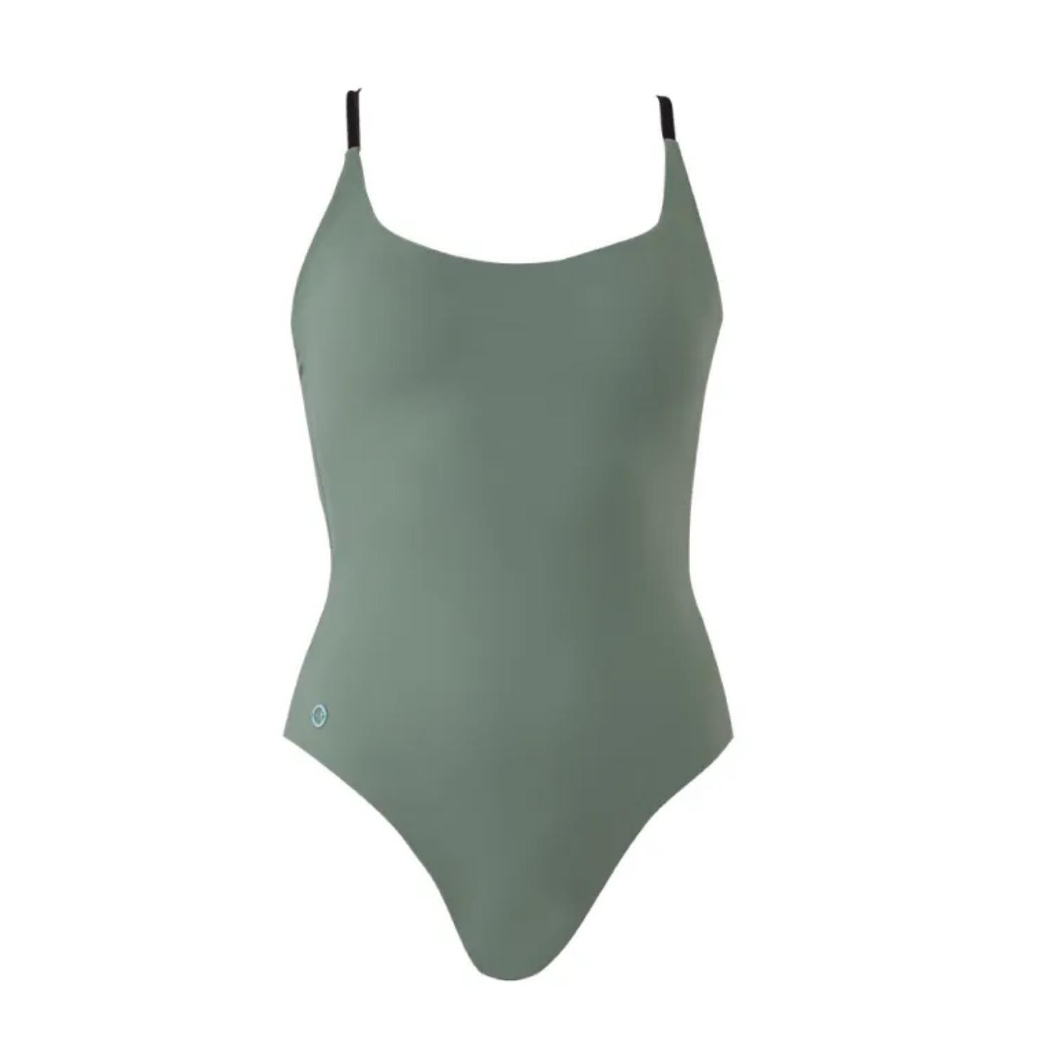 Women’s Green Como Swimsuit - Olive Large Trepezzi