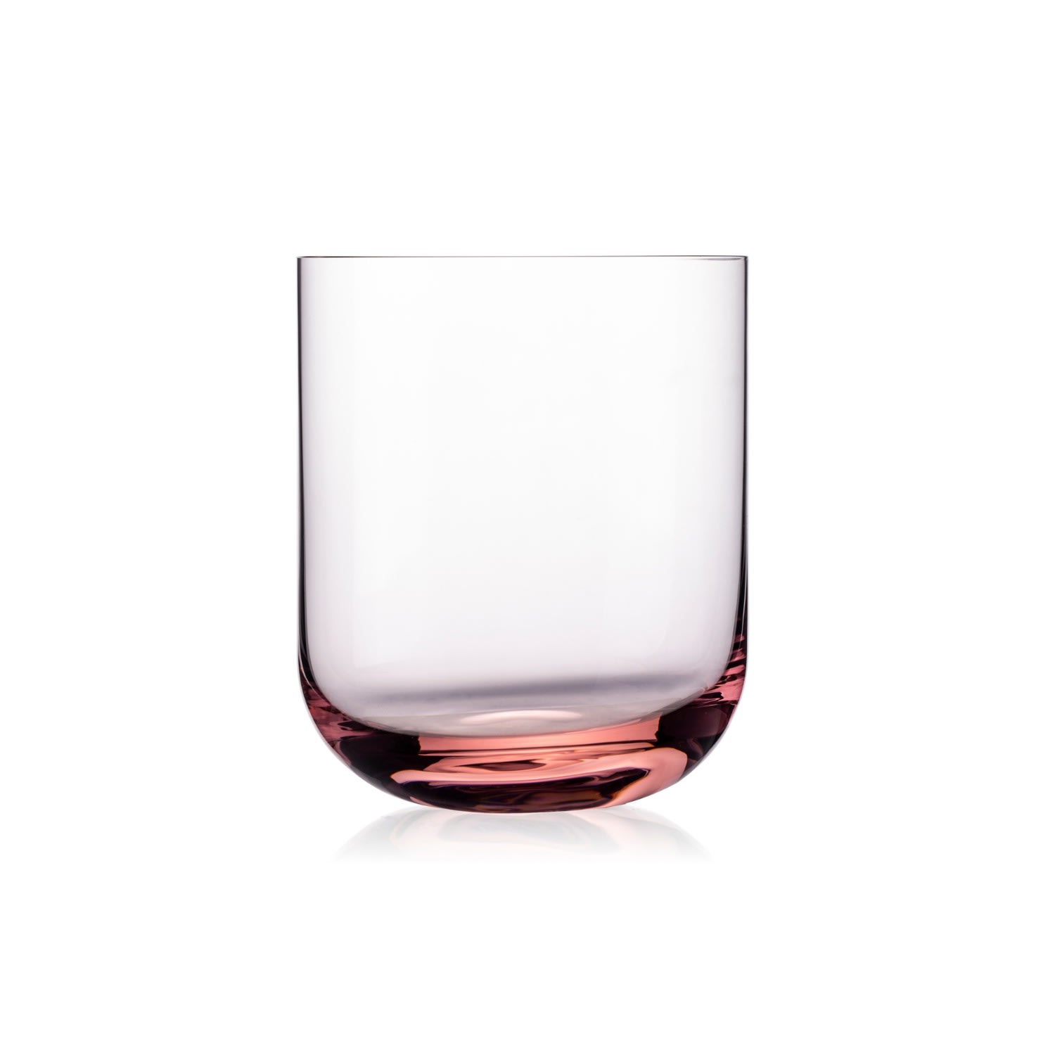 Eliská Rose Gold Six Crystal Tumblers - Rose In Red