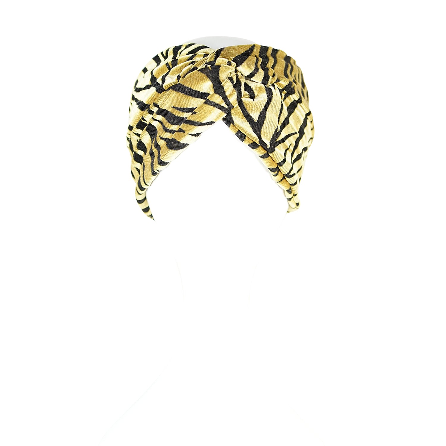 Jennafer Grace Women's Golden Tiger Twist Headband In Yellow