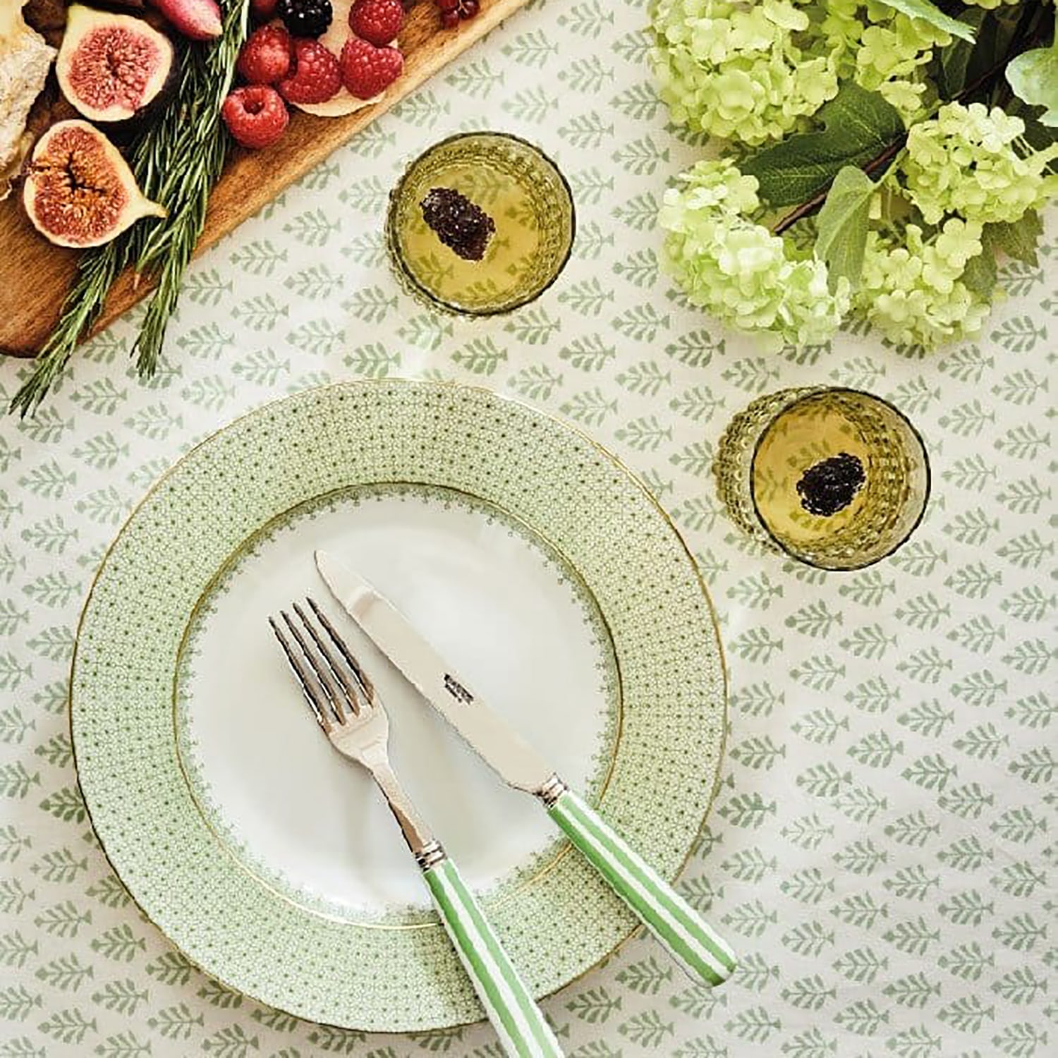 Green Neem Dream Tablecloth Casabyjj