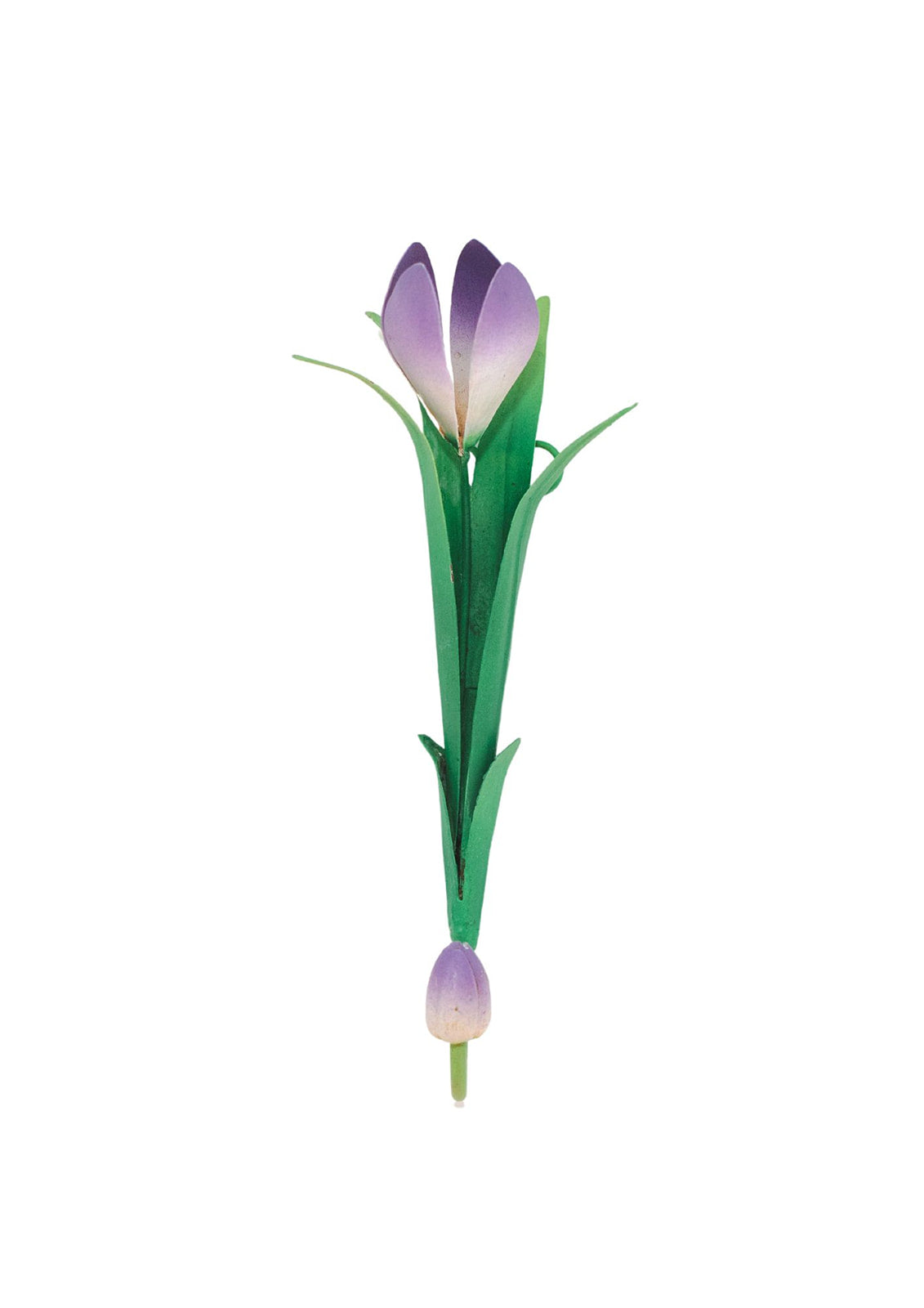 Inner Child Green / Pink / Purple Spring Crocus Wall Hook