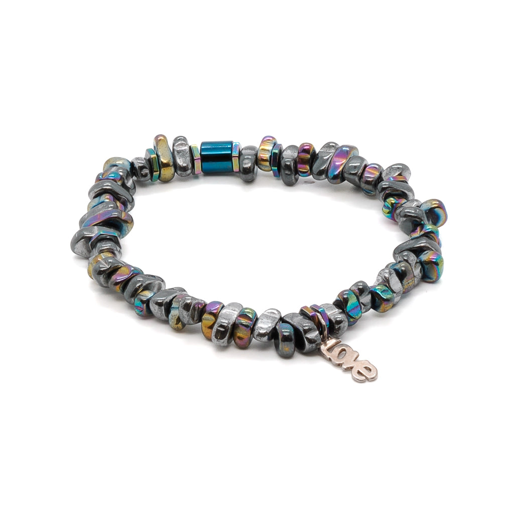 Women’s Hematite Love Bracelet Ebru Jewelry