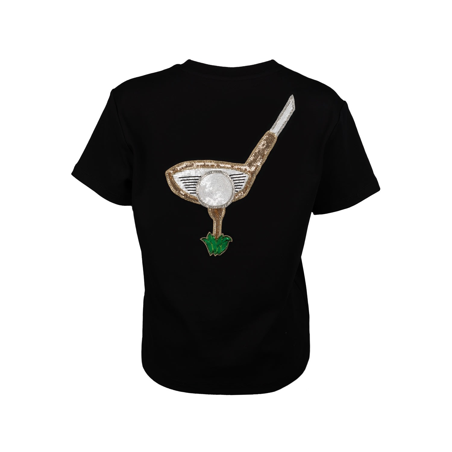 Laines London Women's Embellished Golf T-shirt - Black