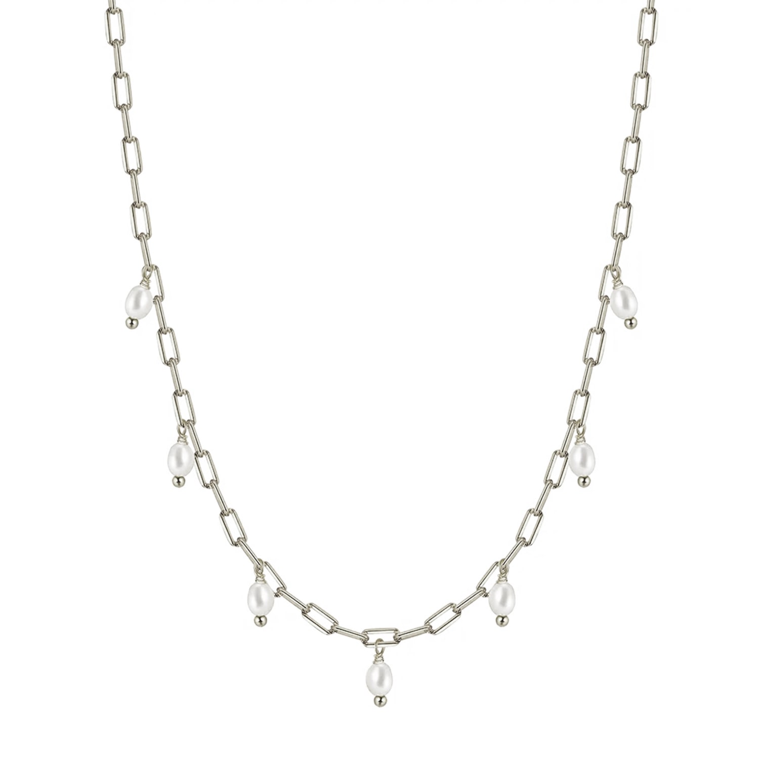 Women&rsquo;s Gold Pentire Silver Pearl Droplet Necklace | Shaded the Label