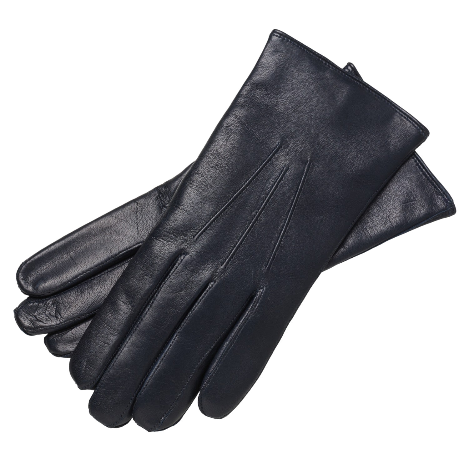 1861 Glove Manufactory Benevento - Handmade Men's Gloves In Blue Navy In Blue
