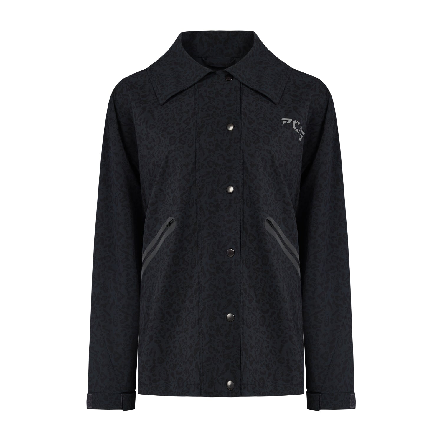 Pcfg Women's Black Free Heaven Leopard Track Suit Jacket In Black