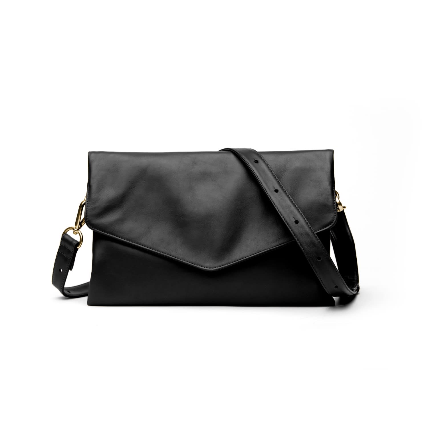 black crossbody clutch