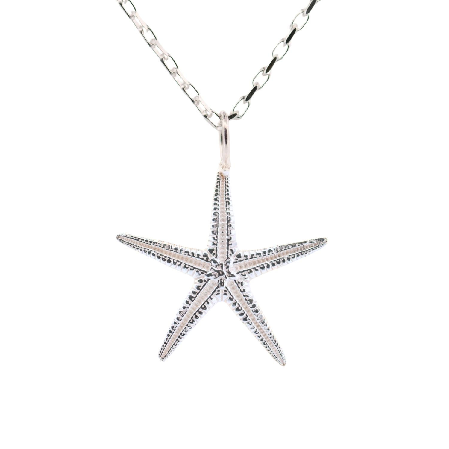 Dainty London Women's Maxi Silver Starfish Necklace In Silver