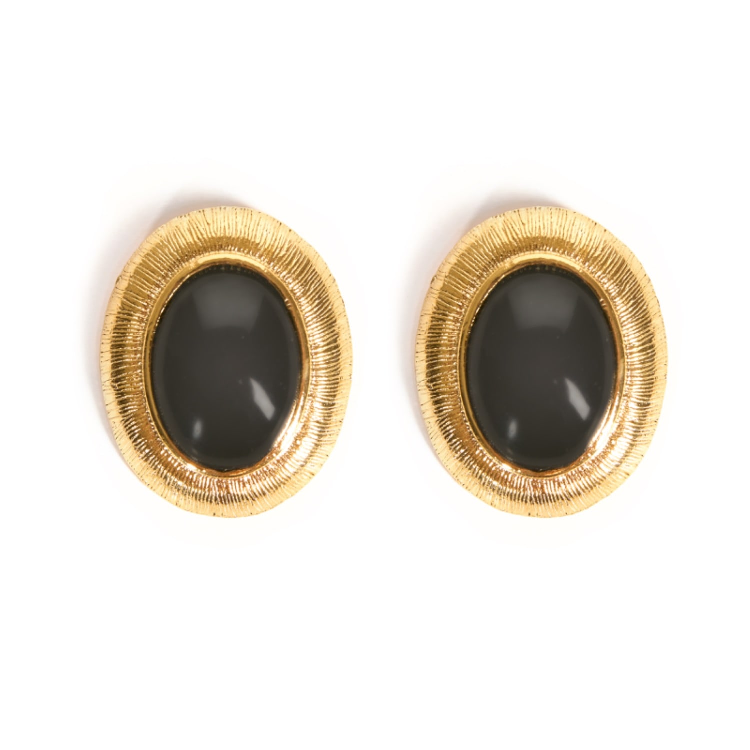 Caramel Vintage Jewellery Women's Gold Dot Stud Earrings In Gold