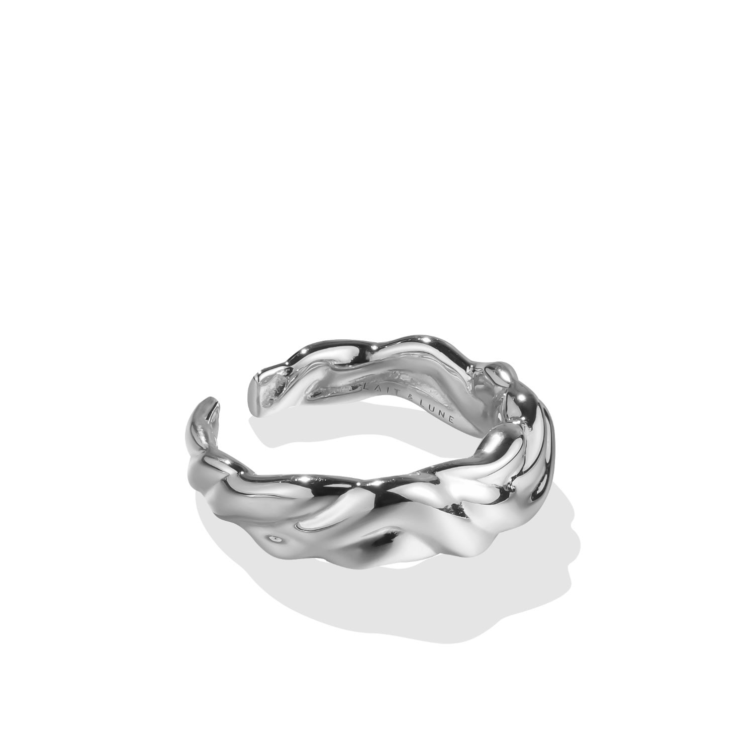 Women&rsquo;s Silver Mica Ring - Rhodium Vermeil | Lait & Lune