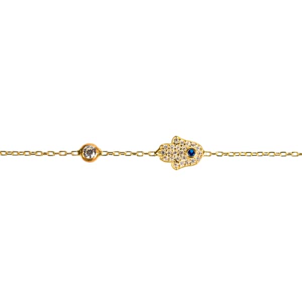 LATELITA LONDON WOMEN'S HAMSA HAND BRACELET GOLD