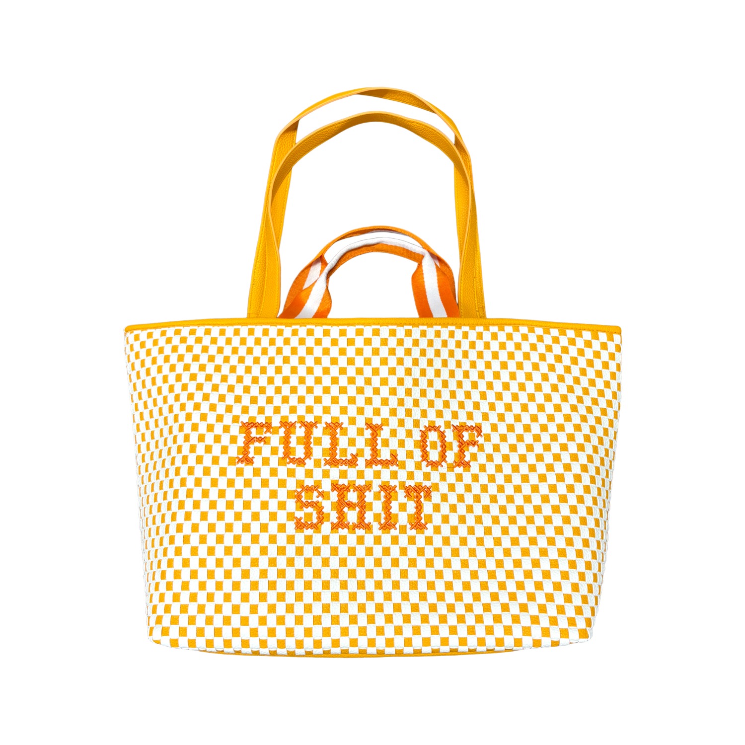 バッグ Waste x Fuckthatnerdshop Check bag orange-full-of-shit-