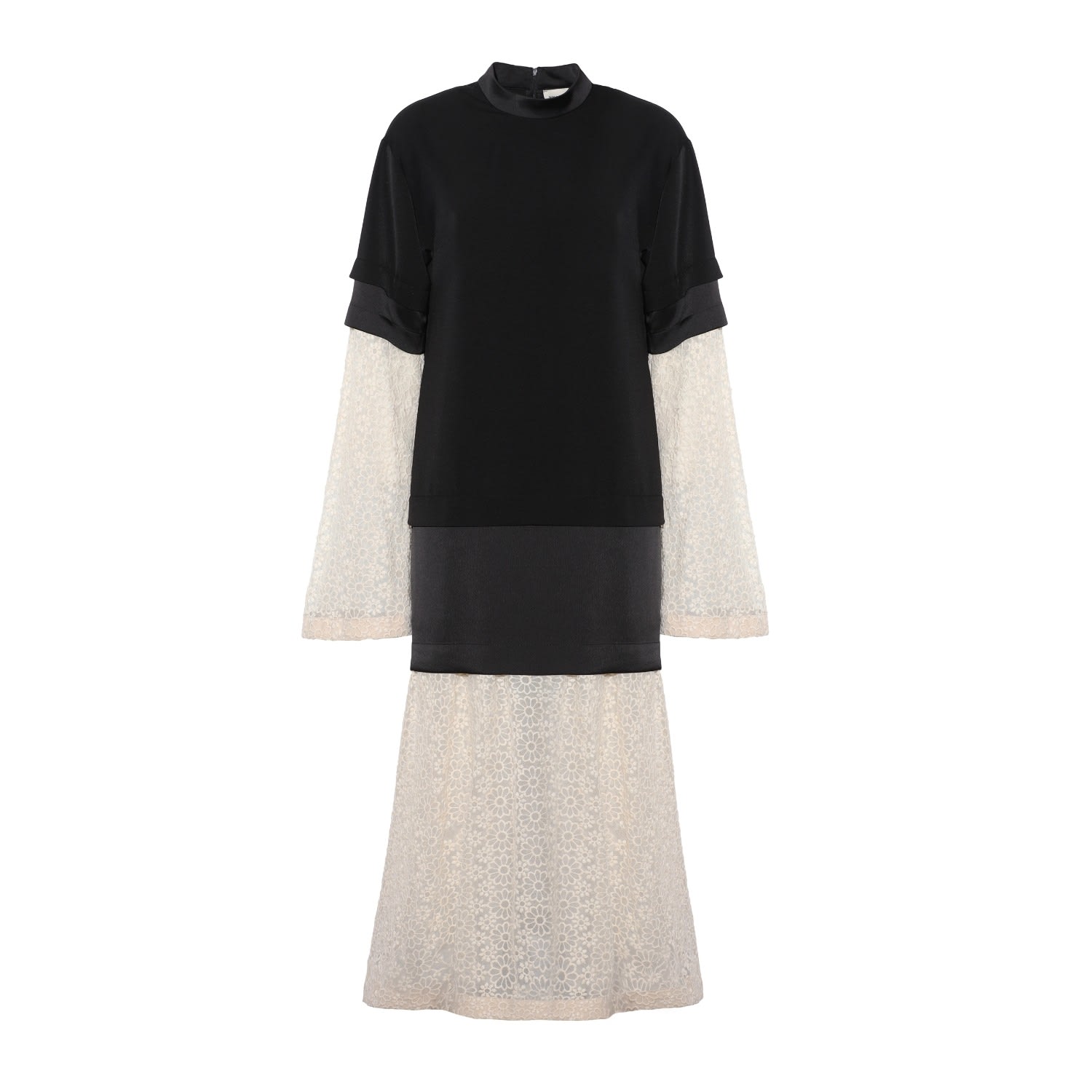 Julia Allert Women's Black / Neutrals Designer T-shirt Style Long Dress Black In Black