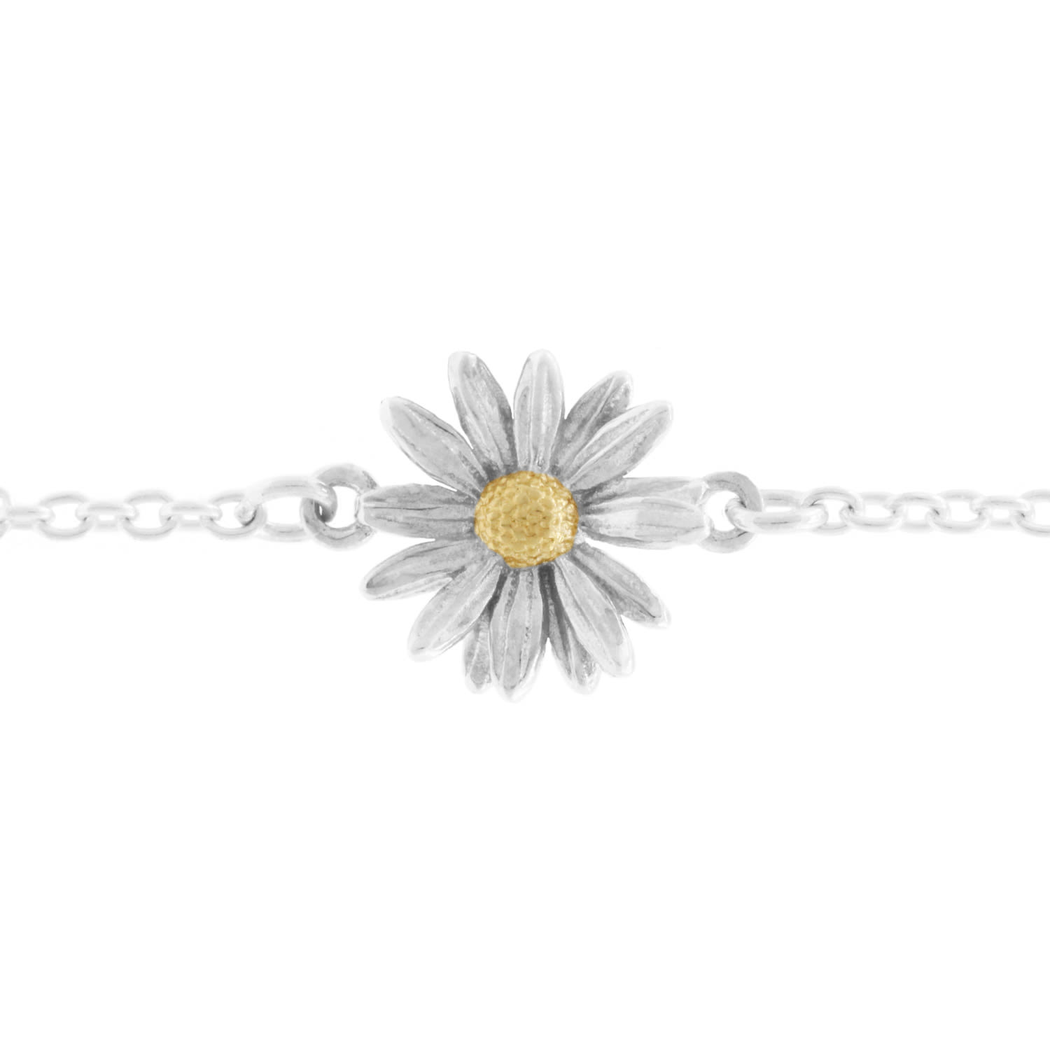 Lee Renee Women's Silver / Gold Daisy Bracelet – Silver & Gold In Multi