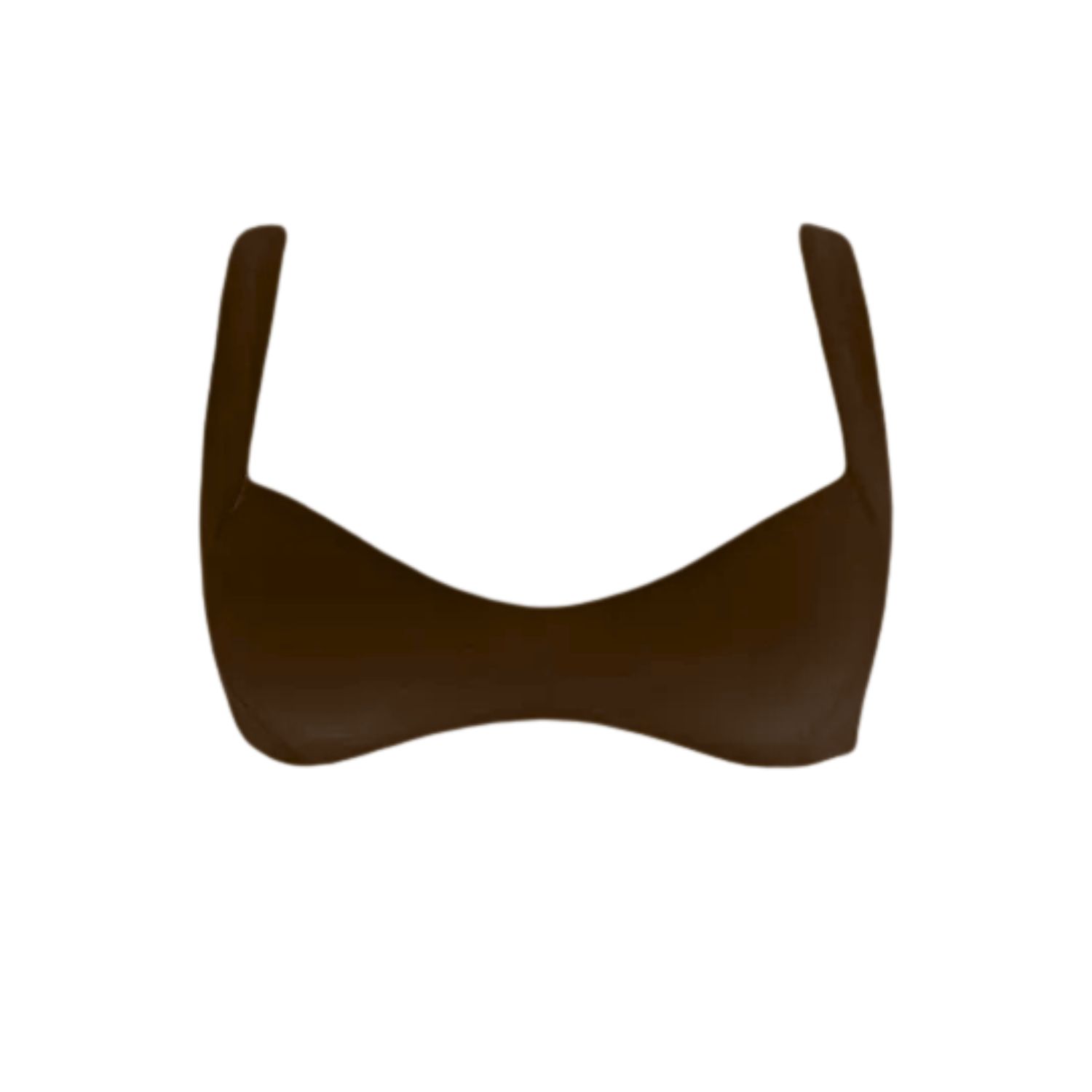Borneo Paris Women's Brown Juliette Bikini Top - Chocolat In Brown