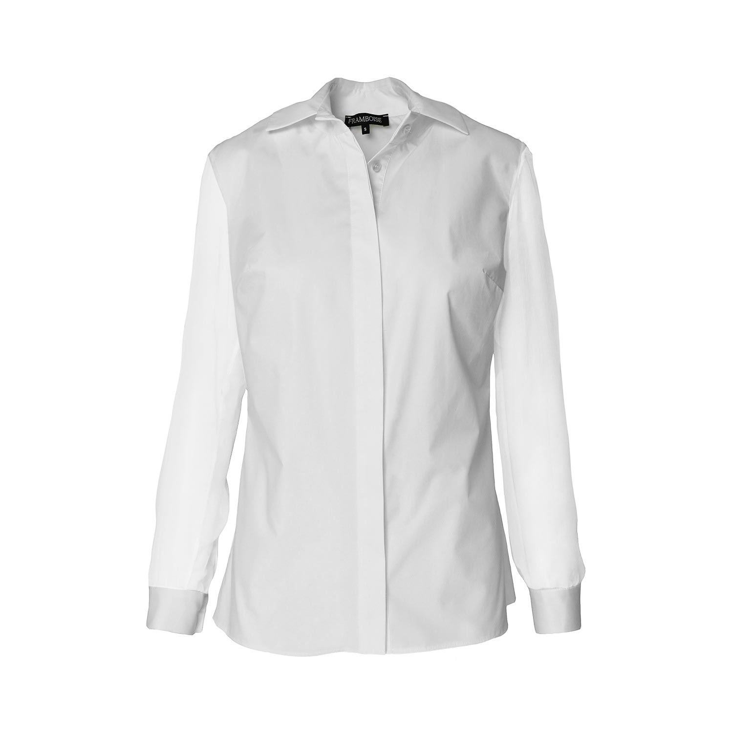 Women’s Sandie White Cotton Shirt Extra Small Framboise