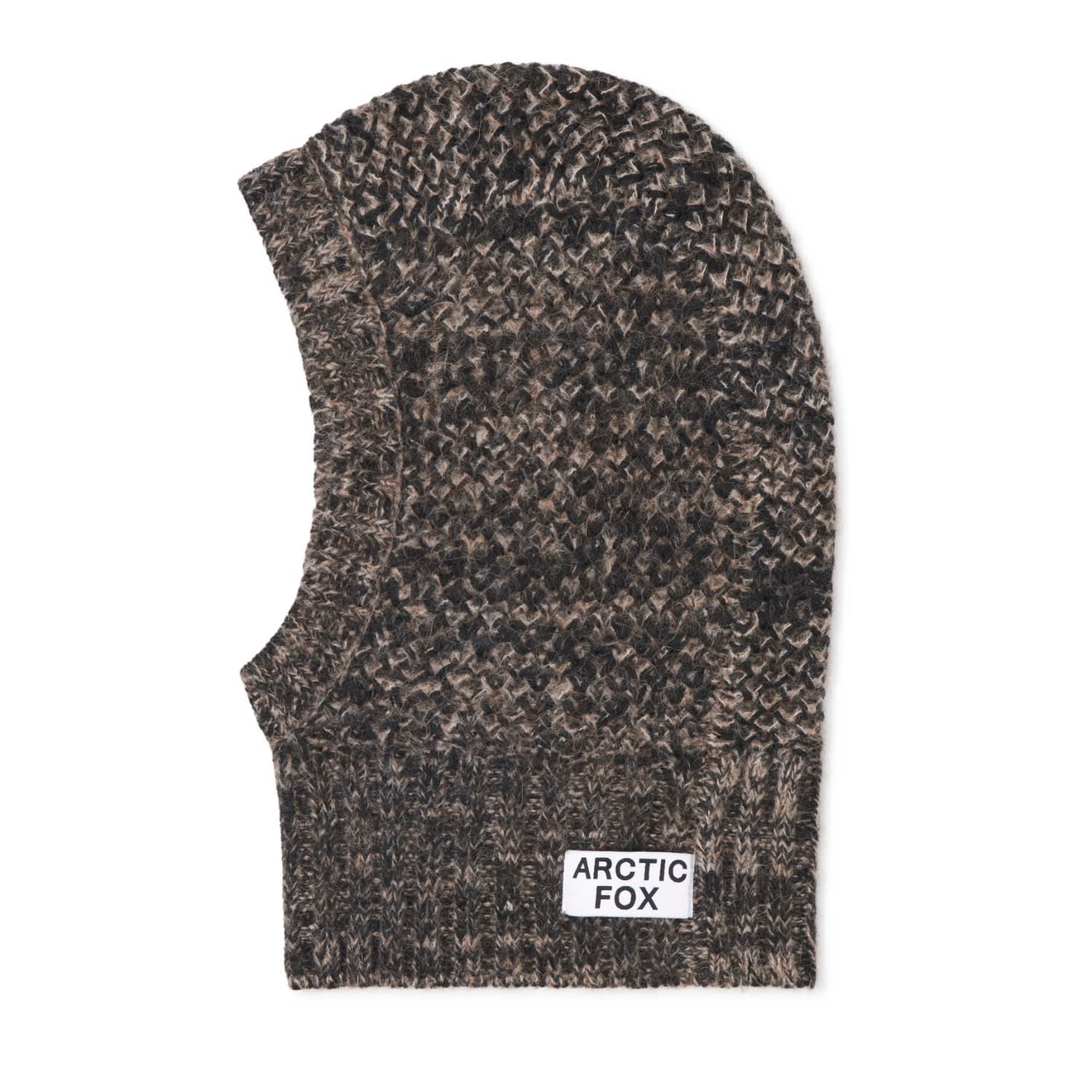 BATONER×6(ROKU) CASHMERE FOX BALACLAVA The Alpaca Balaclava Hood - Frosted Walnut Brown | Arctic Fox & Co