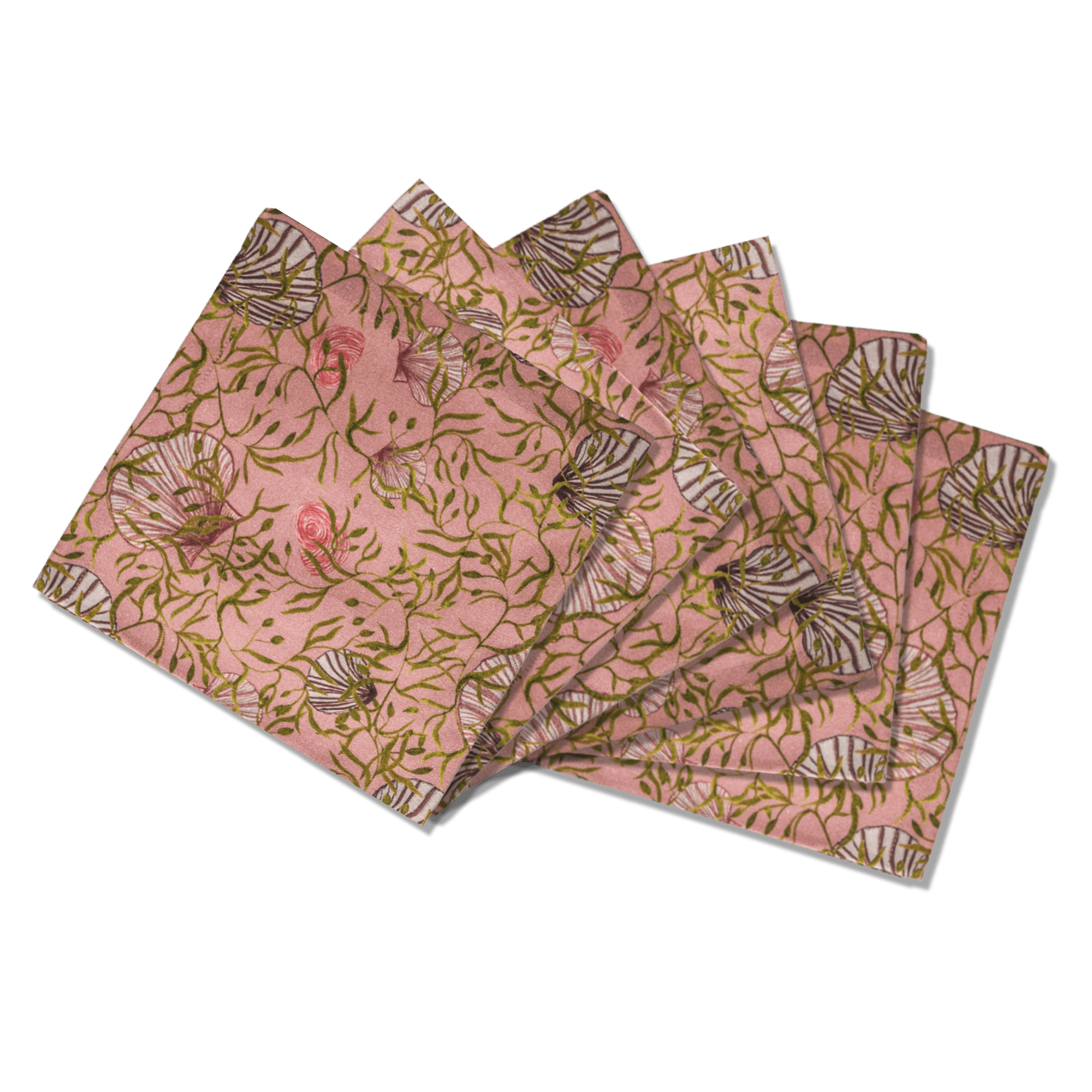 Sophie Williamson Design Napkins Mussels From Brussels Offcut Version In Multi