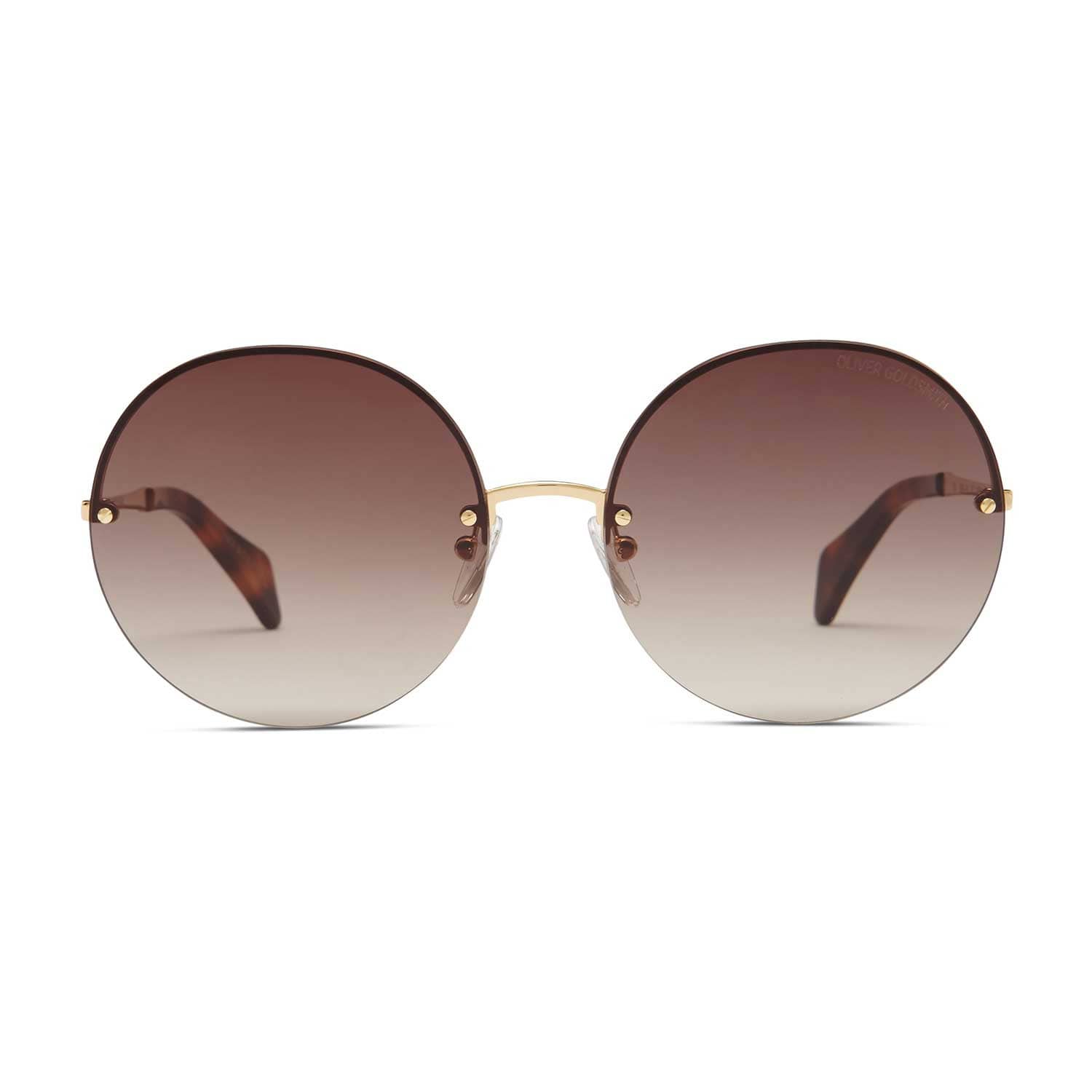 The 1970’s Ash Brown & Yellow Gold | Oliver Goldsmith Sunglasses | Wolf ...
