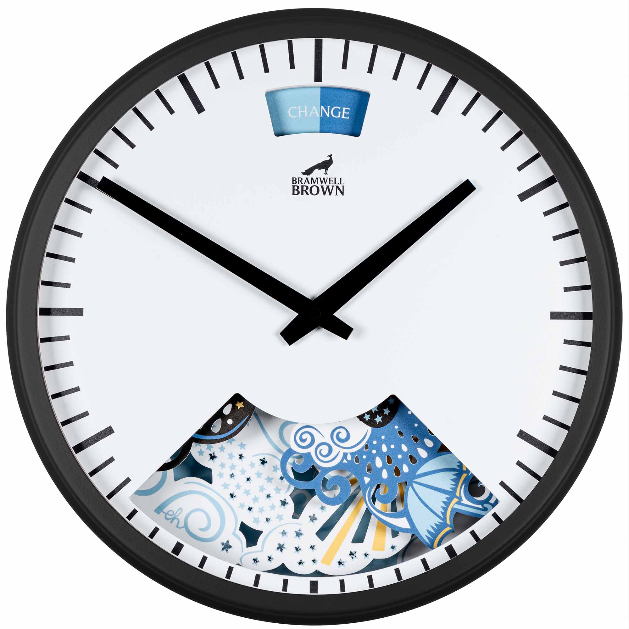 Bramwell Brown Clocks Black Papercut Clouds Weather Clock By Emily Hogarth In Black
