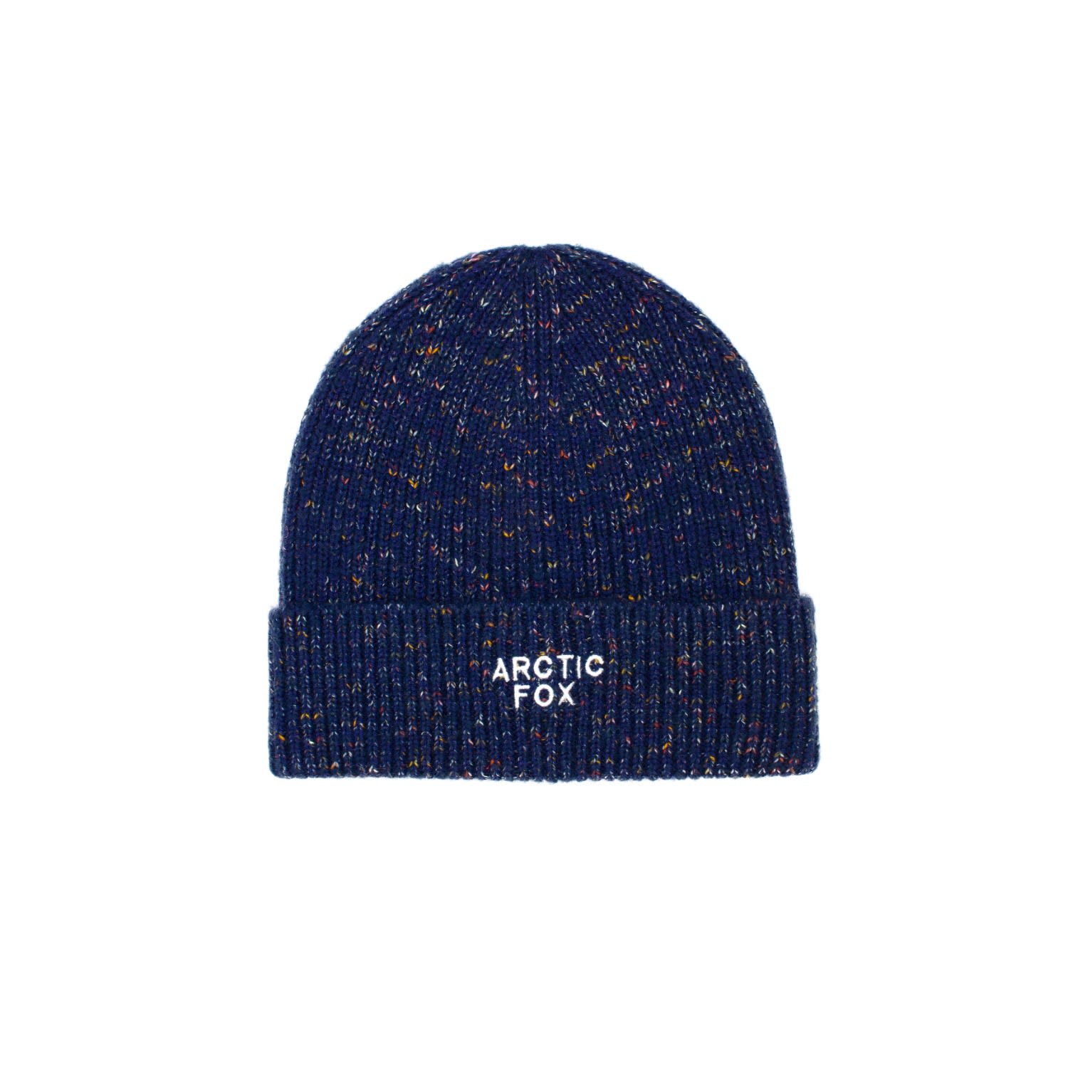 Arctic Fox & Co. Women's Blue The Embroidered Beanie In Deep Lagoon Navy In Gold