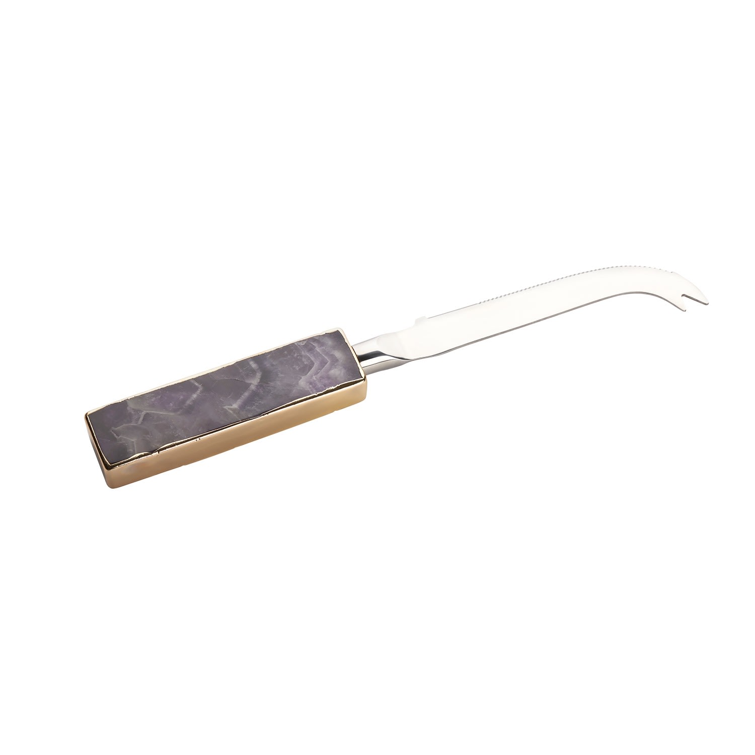 Amethyst Soft Cheese Knife - Gold Greatfool