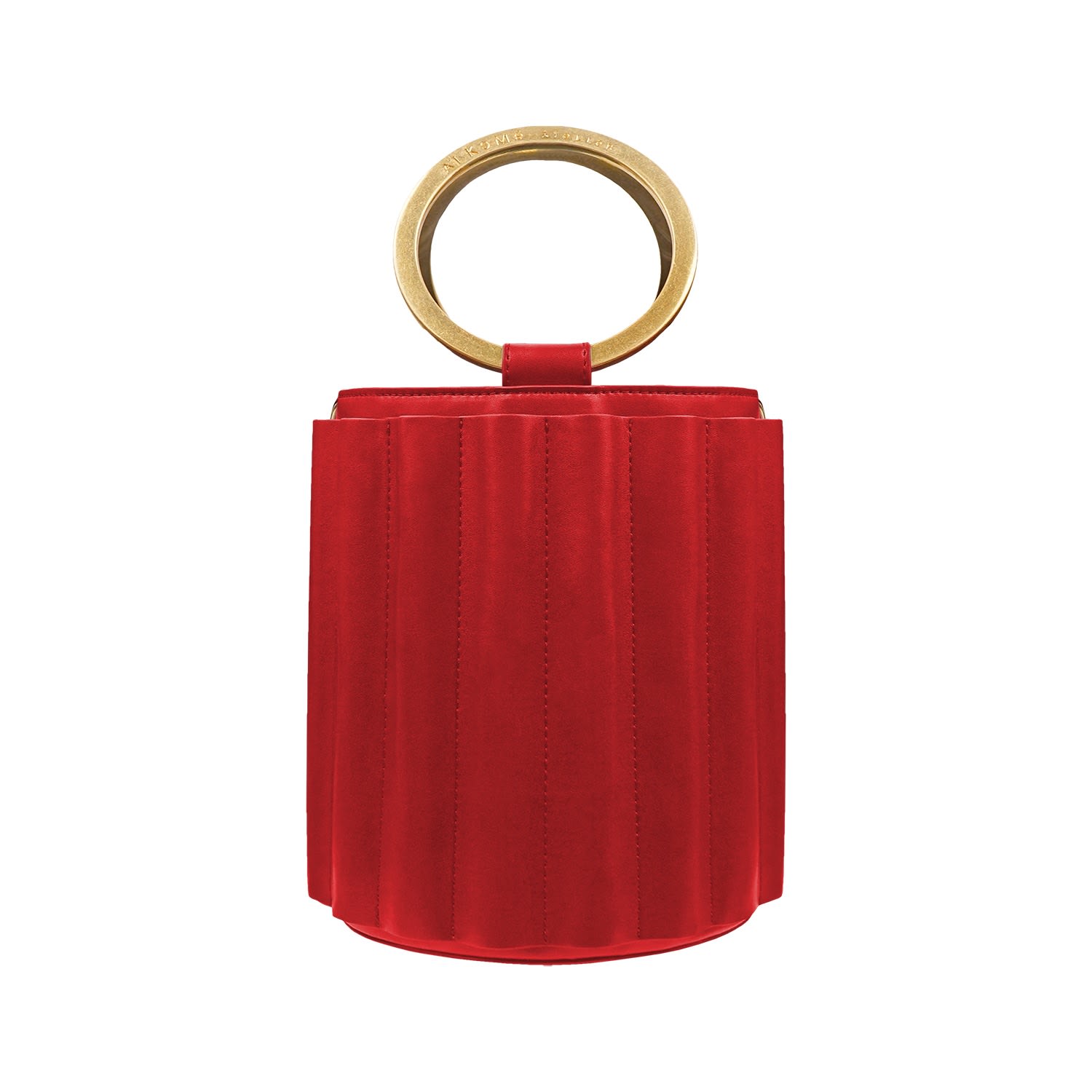 Women’s Water Metal Handle Bucket Bag - Red Alkeme Atelier