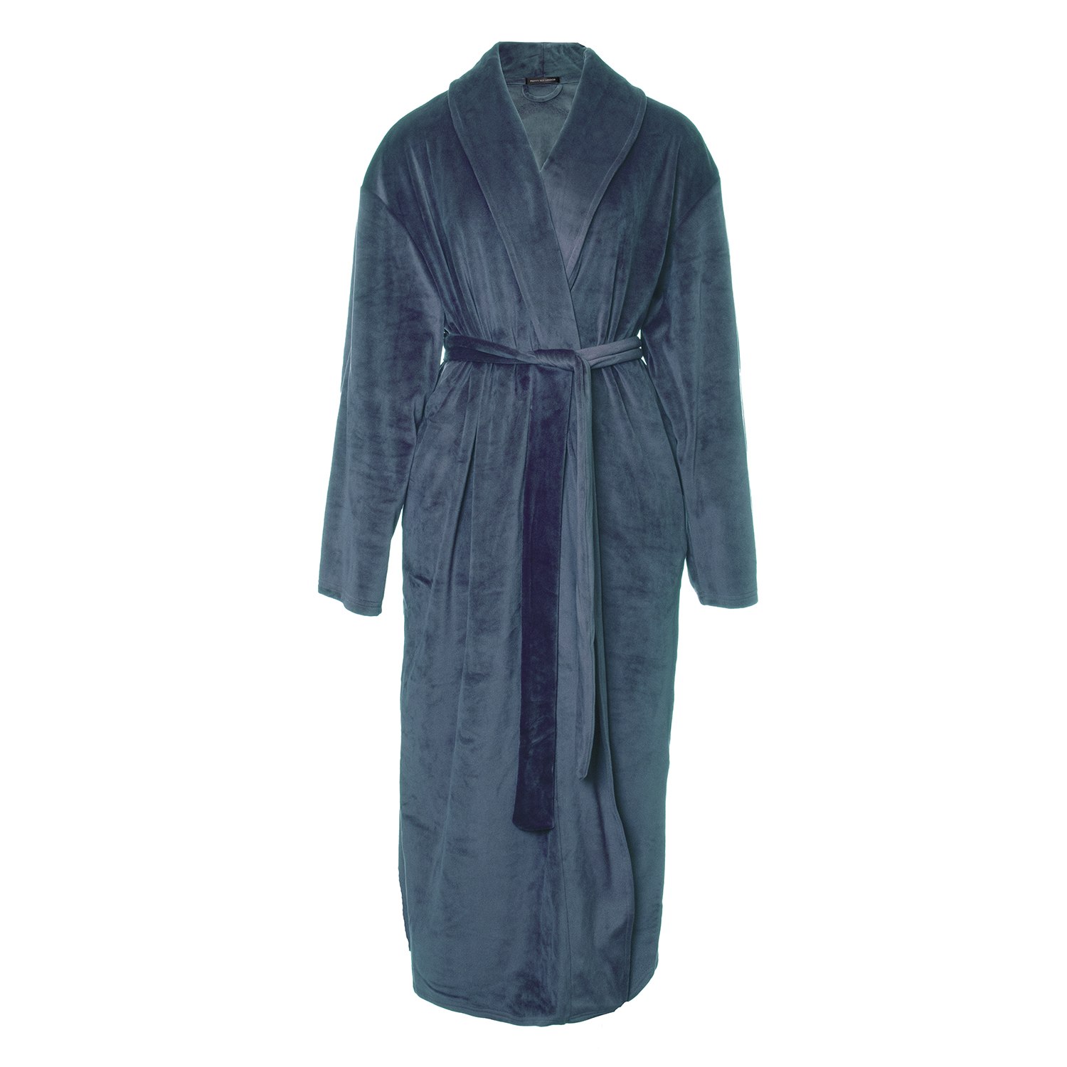Pretty You Women's Green / Blue Velour Longline Robe In Teal In Green/blue