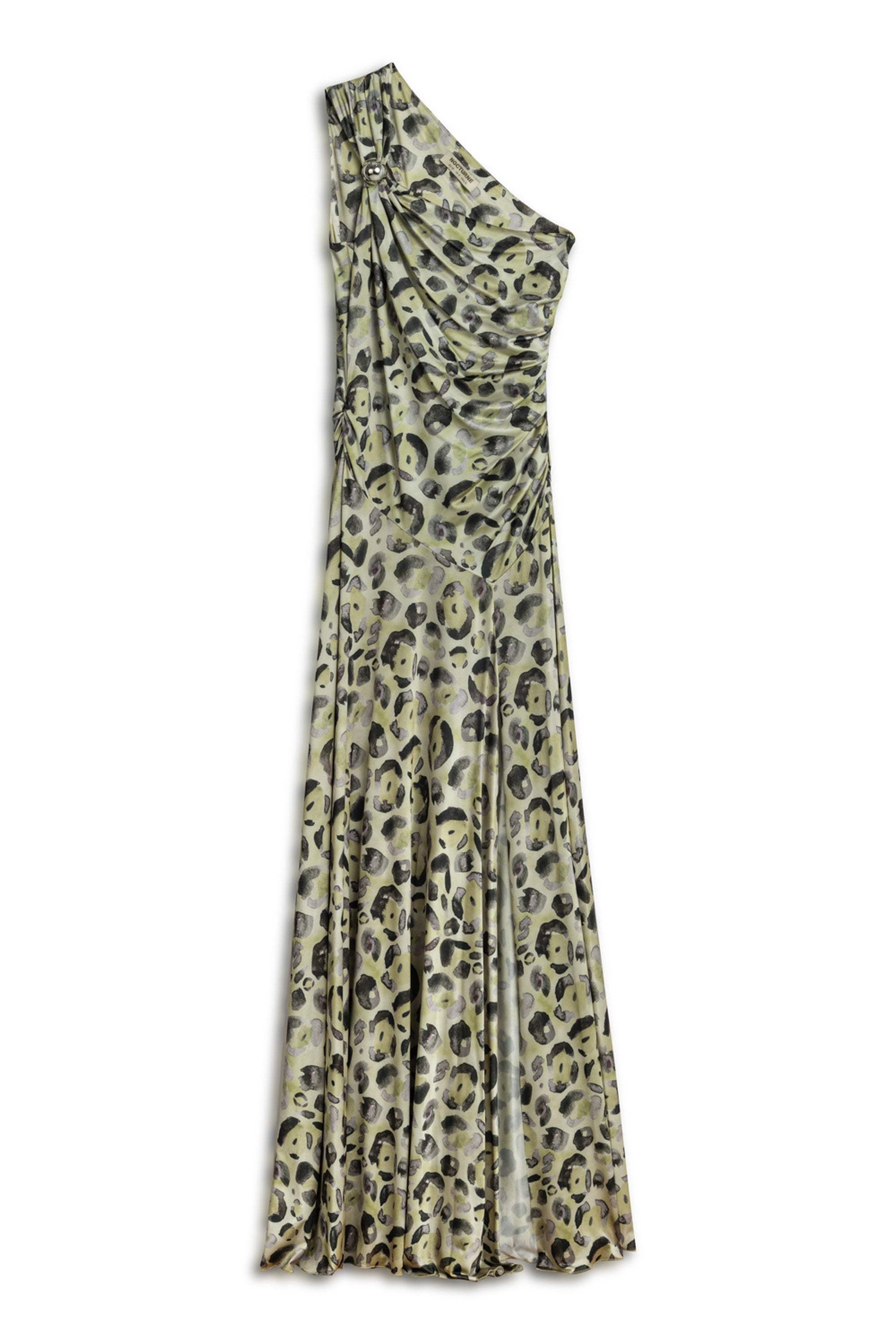 Nocturne One Shoulder Printed Maxi Dress
