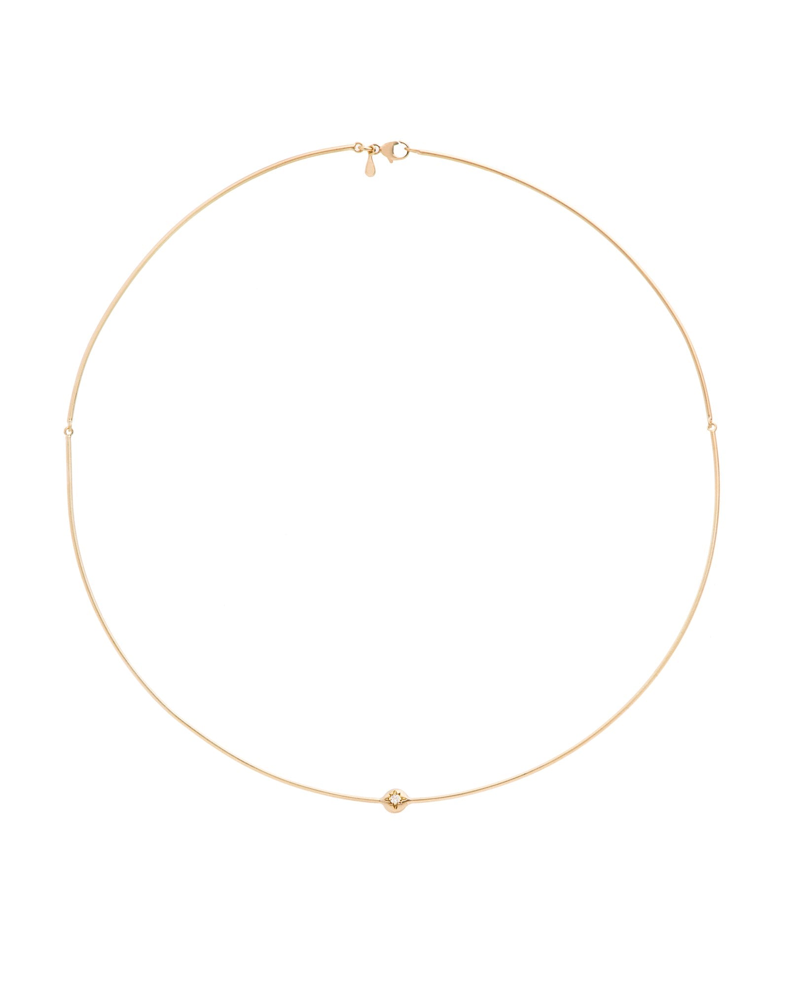 Eloise Jewelry Women's White Moon Necklace Diamond In White