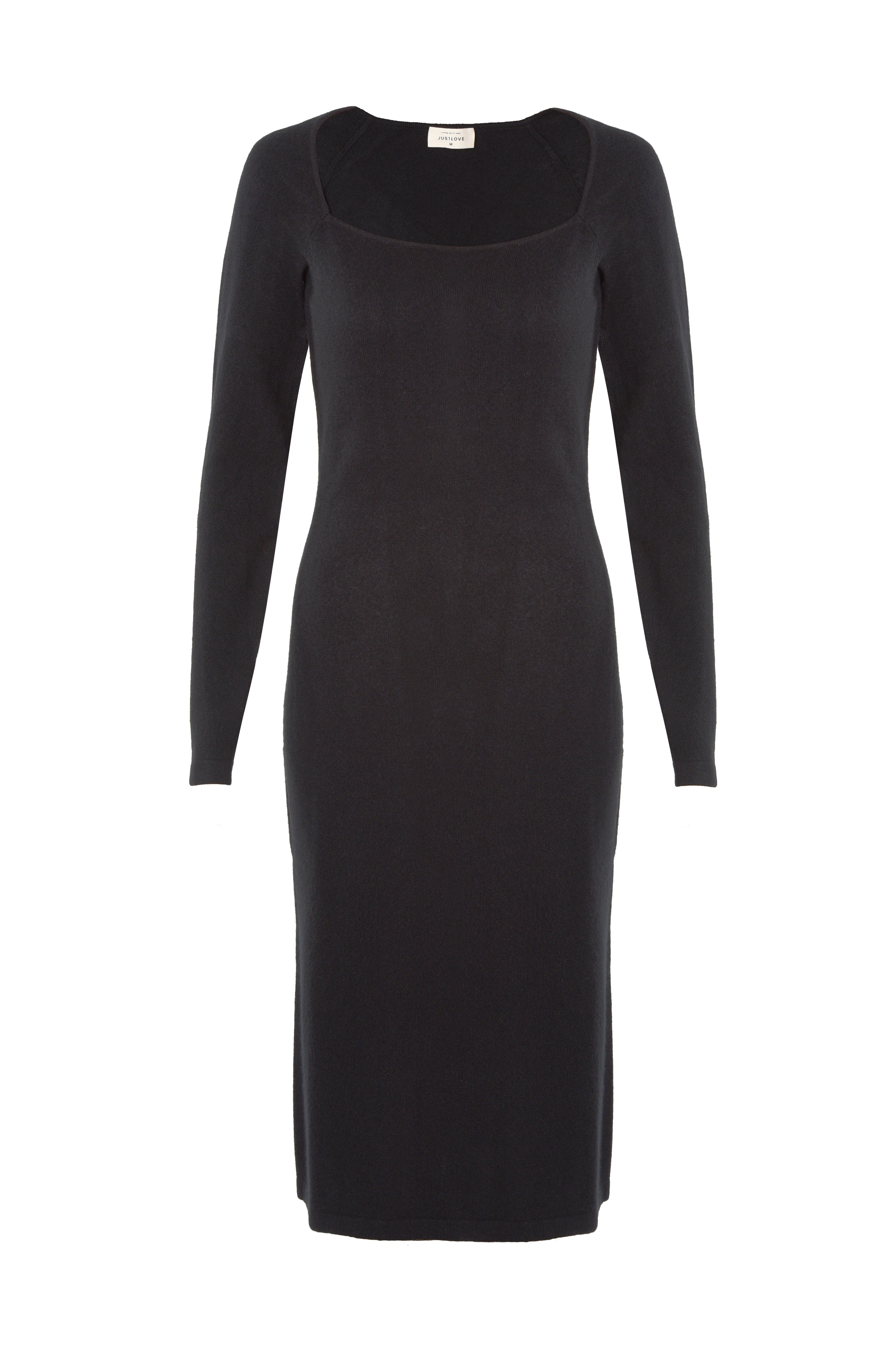 Justlove Women's Little Black Dress From Cashmere In Black