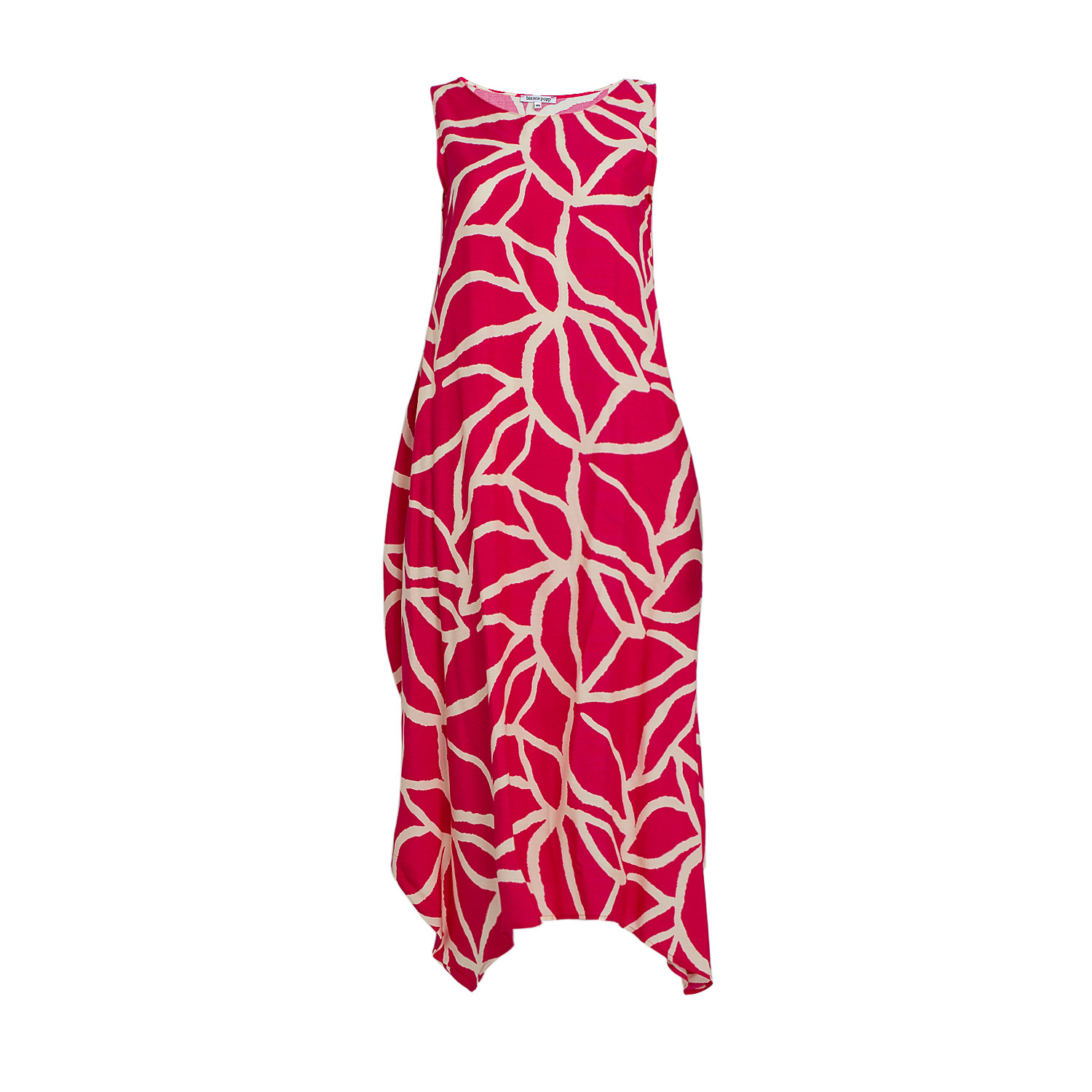 Bianca Popp Women's Pink / Purple Semiballoon Dress In Magenta Viscose In Pink/purple