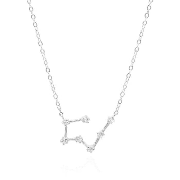 Women’s Taurus Zodiac Constellation Necklace In Silver Gold Trip